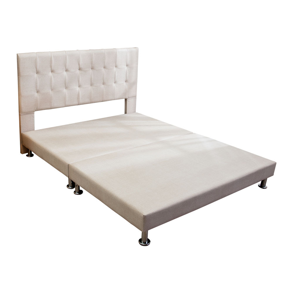 希拉6尺貓抓皮加大雙人床組(床頭片+床底)(三色可選)