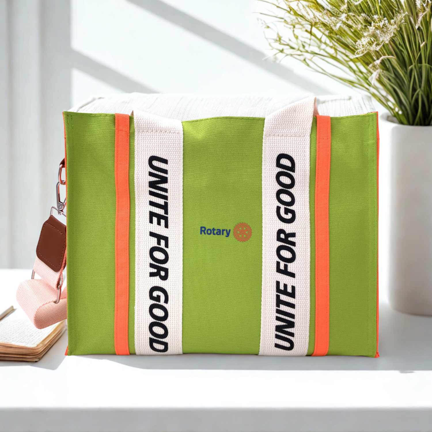 Rotary Canvas Tote – “UNITE FOR GOOD” Theme