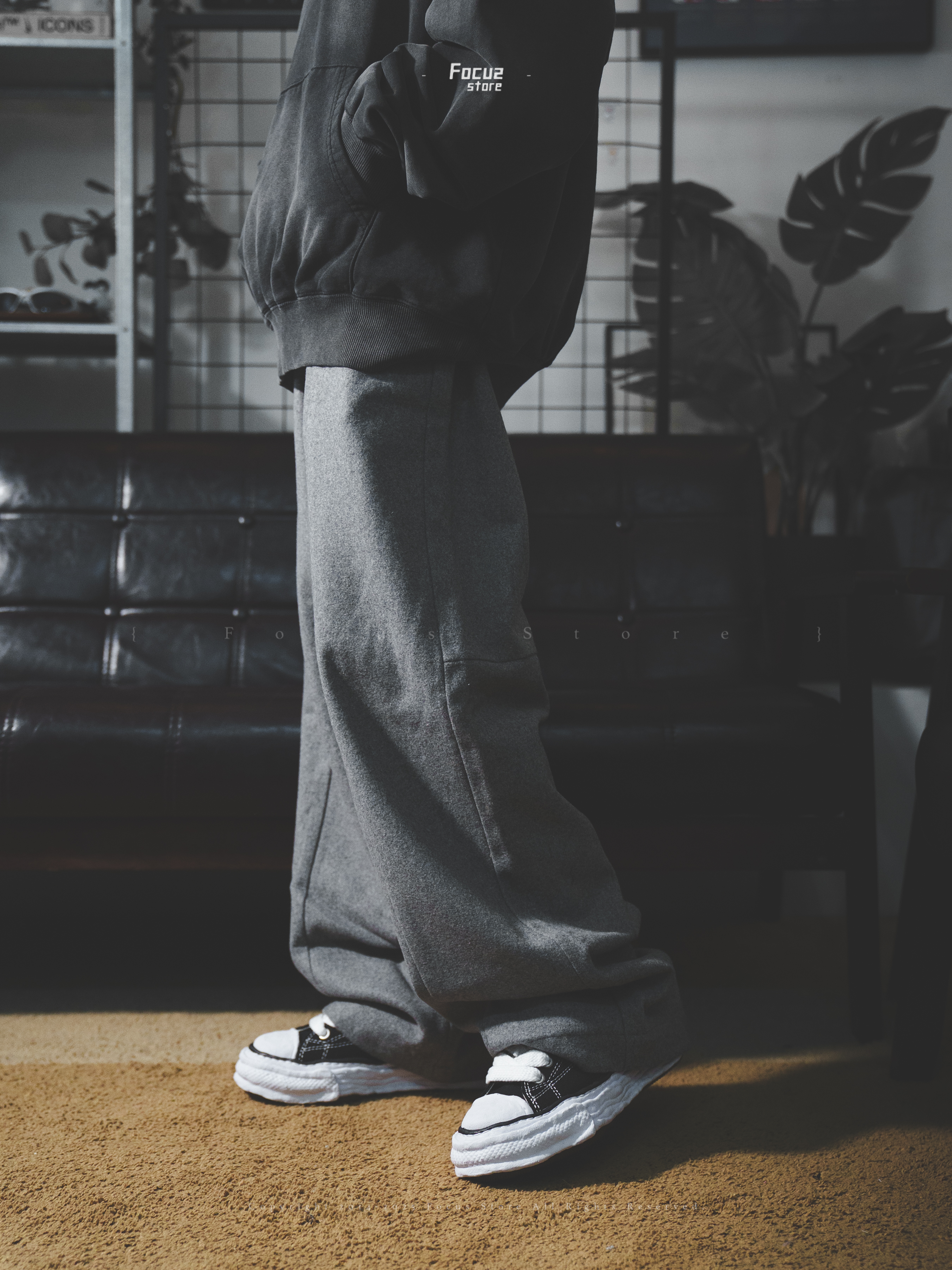 【Focus Store】現貨秒發 EGO FETCH Wool Trousers 梭織長褲 灰色 EGO24AWBPT080