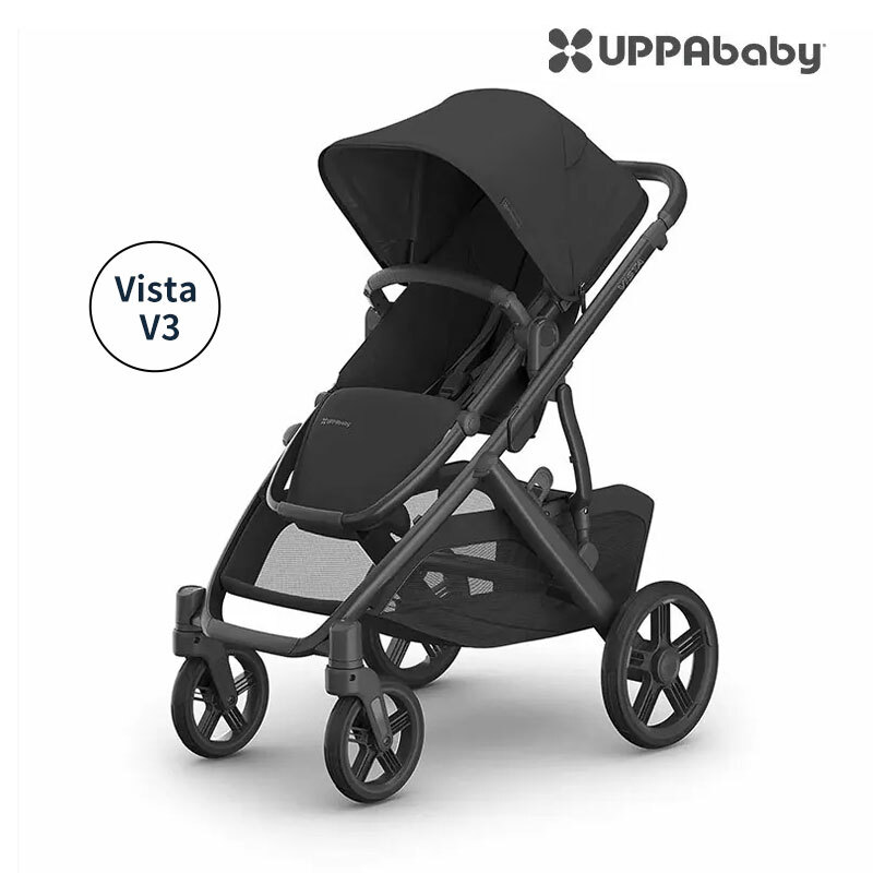 UPPAbaby - Vista V3 單座位嬰兒車 (Jake 炭黑色,6個月起可用)