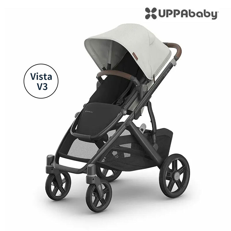 UPPAbaby - Vista V3 單座位嬰兒車 (Savannah 珍珠灰,6個月起可用)