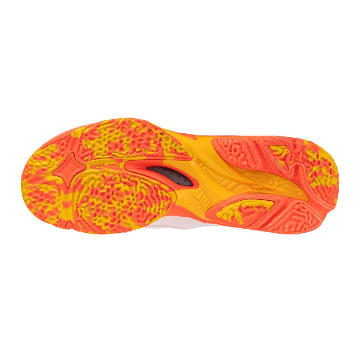 MIZUNO WAVE LIGHTNING Z8 排球鞋 白橙紅色
