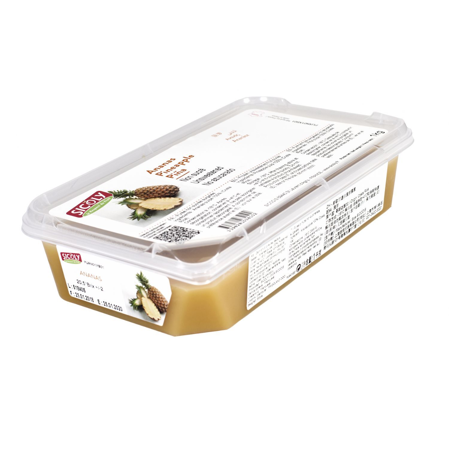 SICOLY 菠蘿冷藏果茸 ~(1kg)