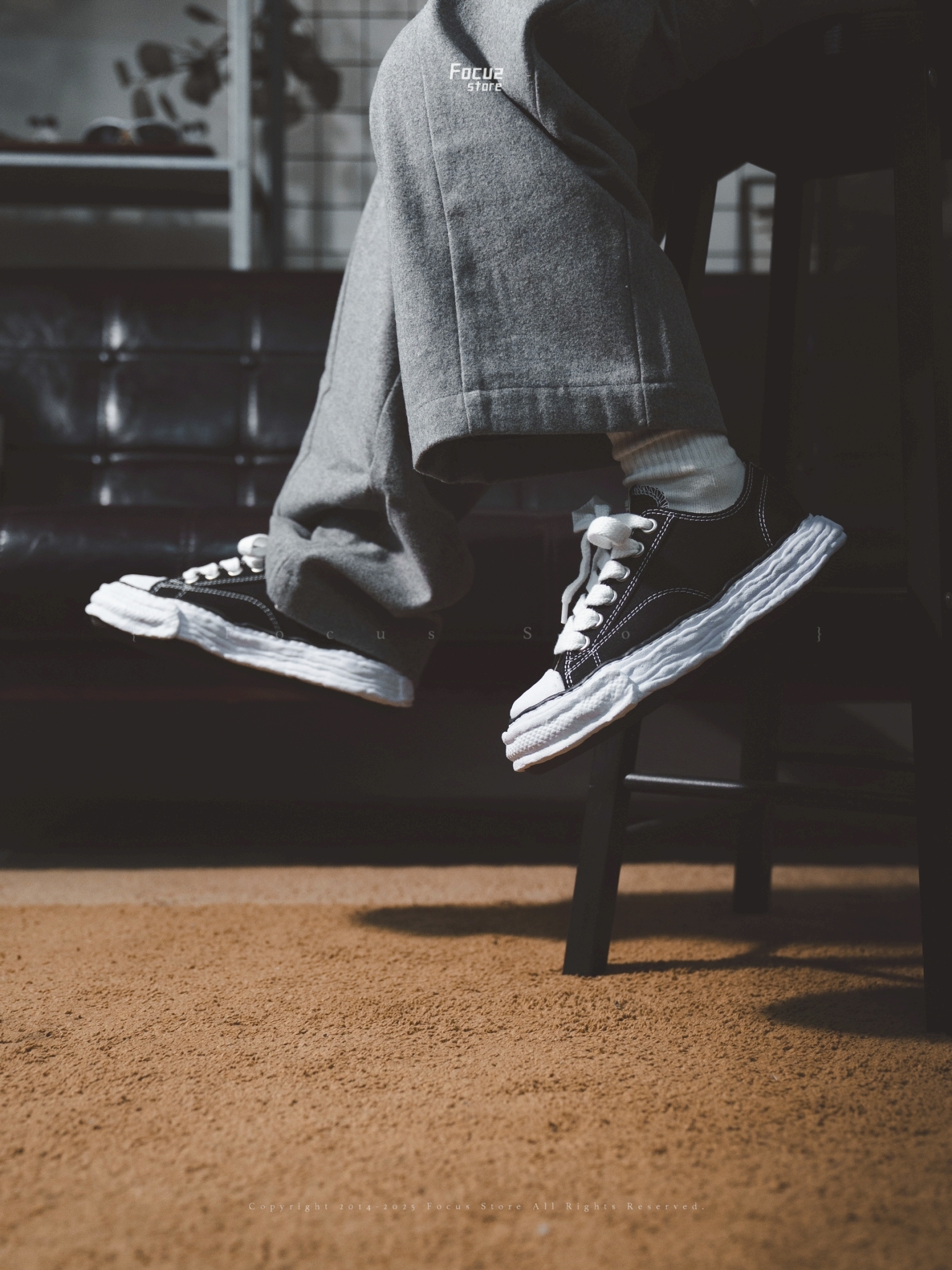 【Focus Store】現貨秒發 Maison Mihara Yasuhiro Peterson 23 "Black" 黑色 平頭溶解 溶解鞋 MMY A11FW702