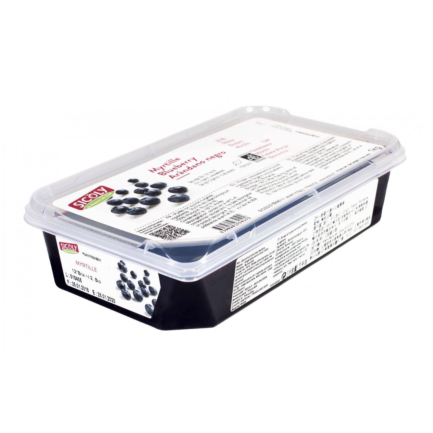 SICOLY 法國冷藏野生藍草莓果茸  1公斤/盒 (-18C)