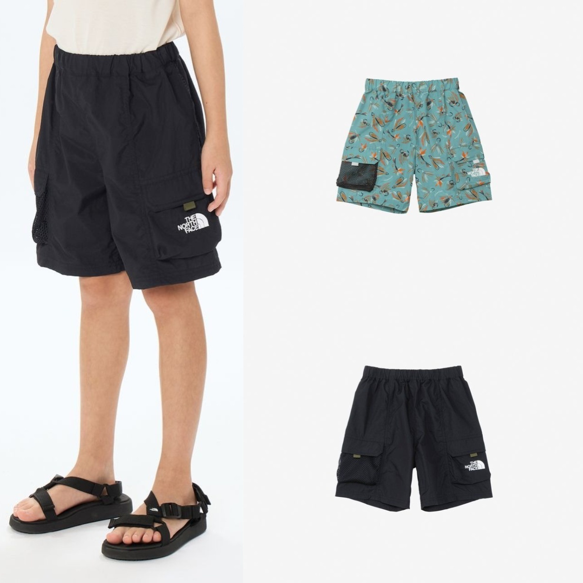 預購┃日本 大童款 THE NORTH FACE KIDS Adventure Shorts 尼龍 工裝 短褲
