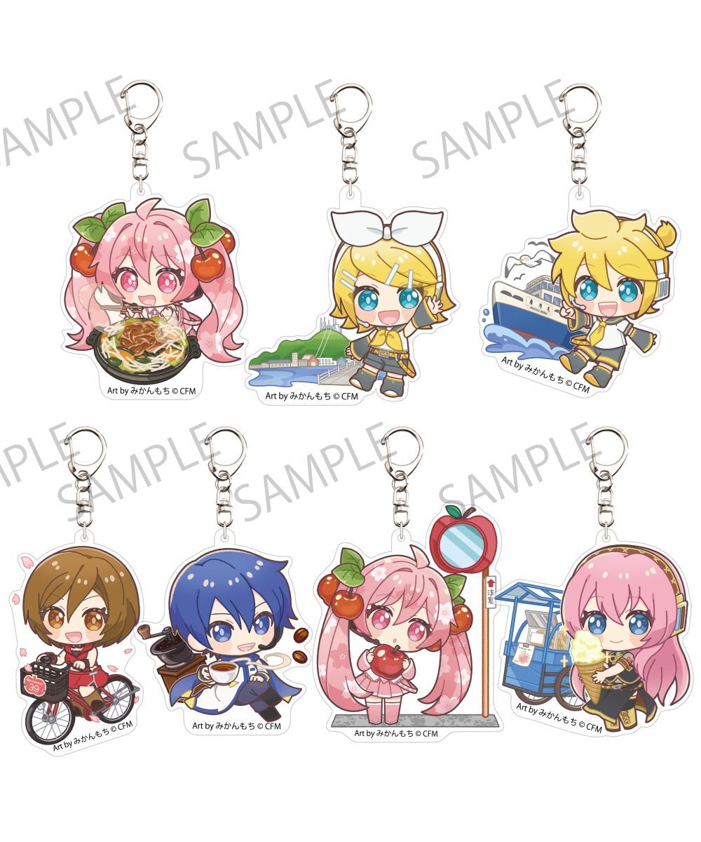 預購-「櫻未來×弘函」 壓克力鑰匙圈 2025  Art by みかんもち 系列 【日本進口精品】