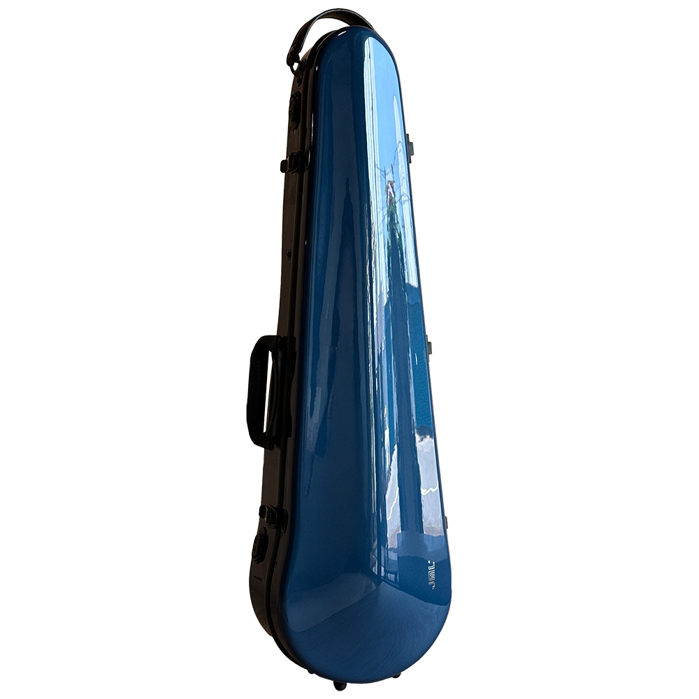 JML 亮澤系列 小提琴三角盒 (亮面藍)