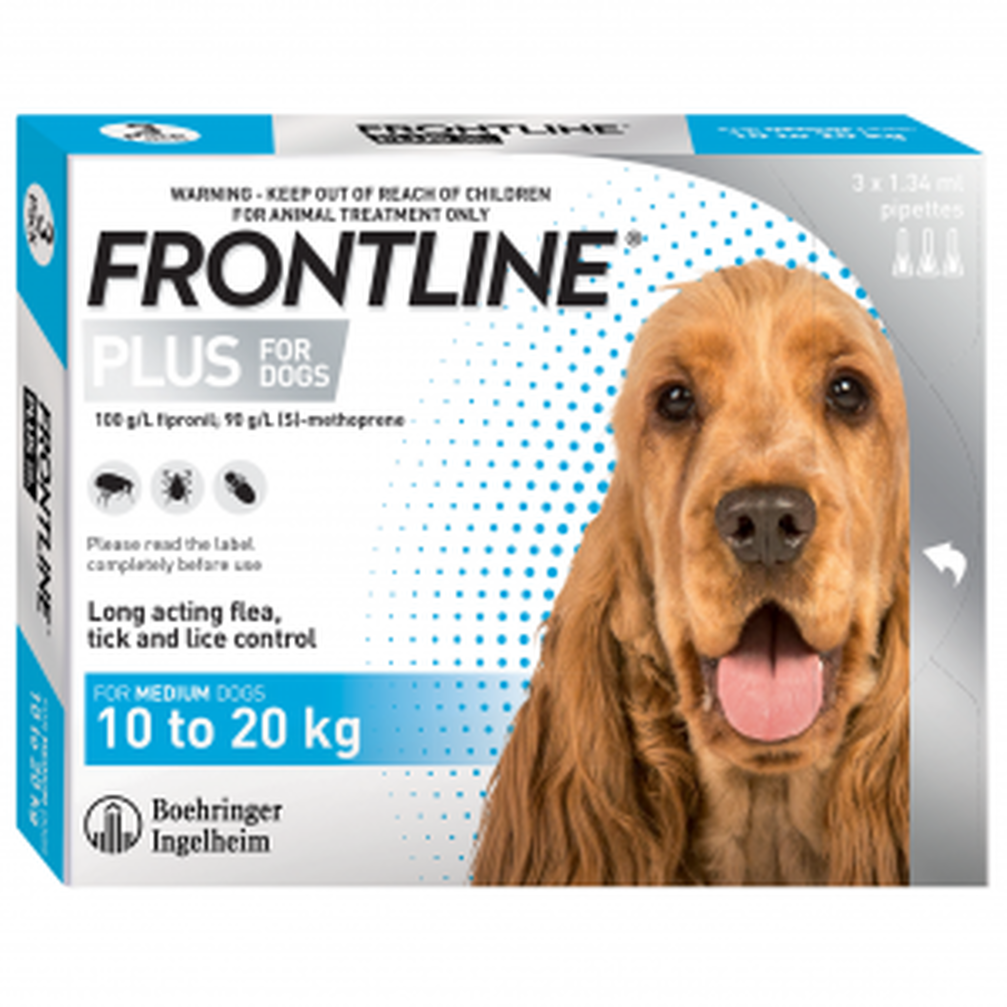 10kg-20kg加強版犬用防蝨防牛蜱劑 M 3支裝