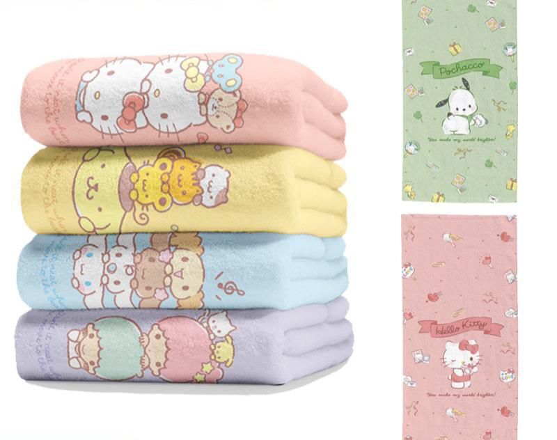 廠單 Sanrio 加厚浴巾