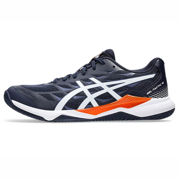 Asics Gel-tactic 12 2E 1073A059-402 男 排球鞋 寬楦 室內運動 穩定 深藍 橘