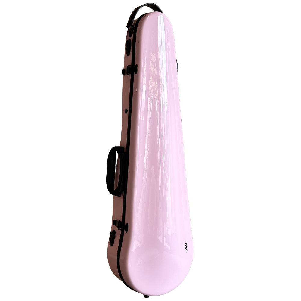 JML 亮澤系列 小提琴三角盒 (亮面粉)