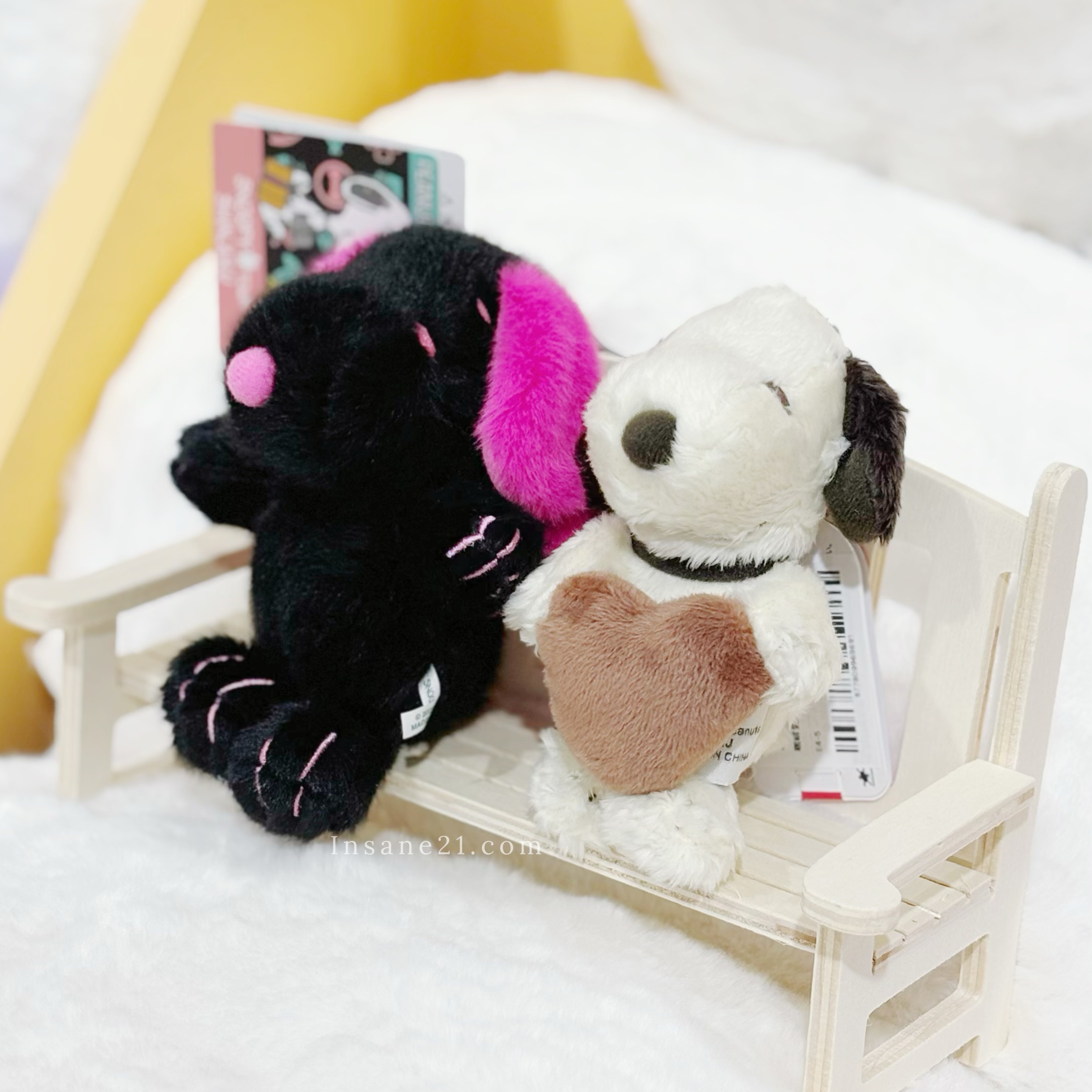 PEANUTS SNOOPY 史努比 蝴蝶結 愛心 造型 毛絨吊飾