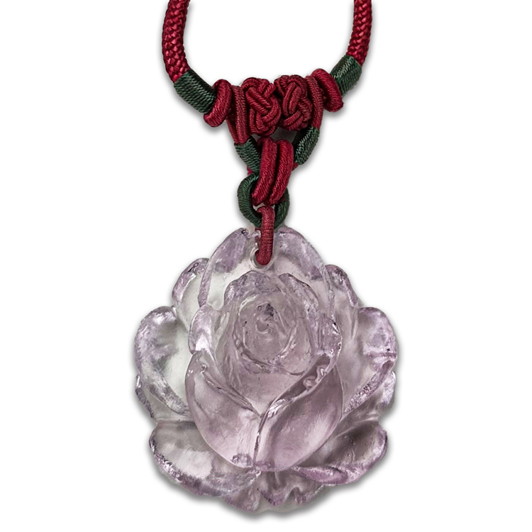 鹿港窯禮品館｜居家開運 玫瑰  琉璃項鍊