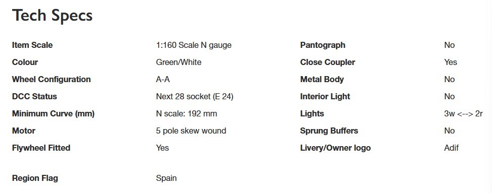 Arnold HN2633S N規 ADIF 321 ep. VI ep. V 數位音效柴油車