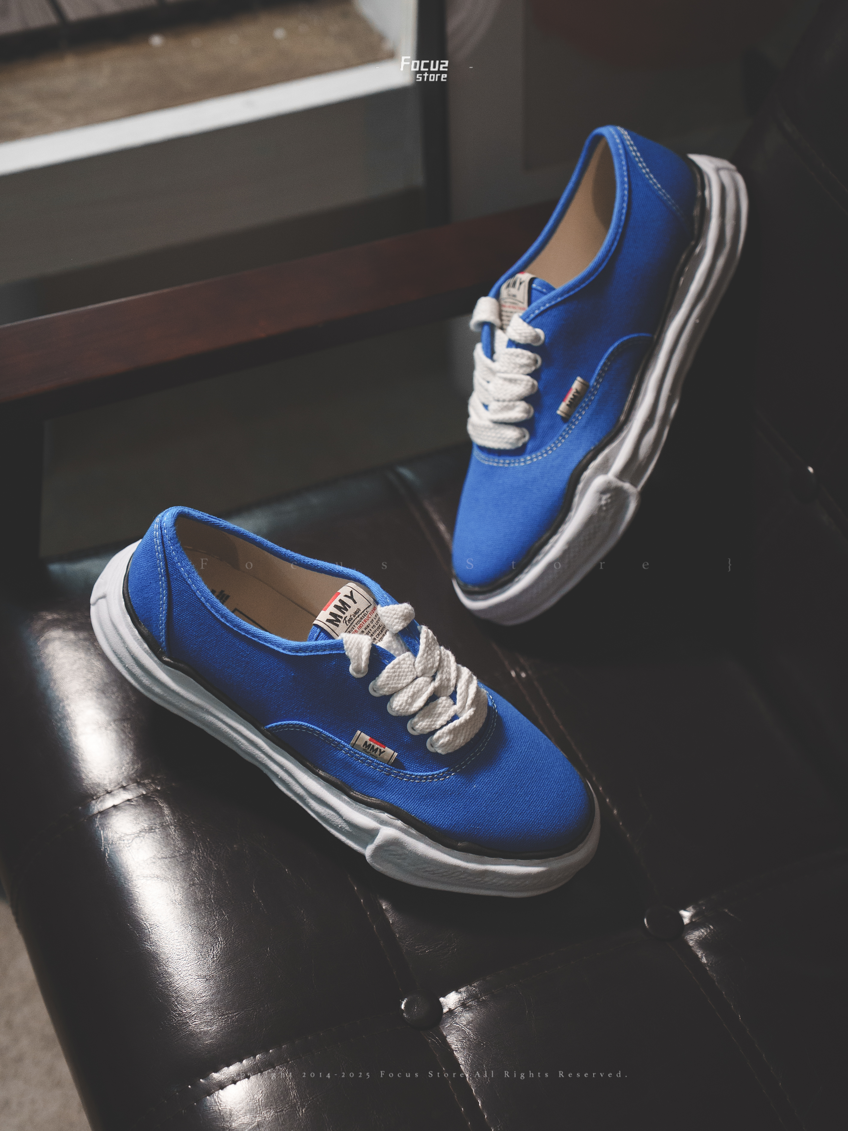 【Focus Store】現貨秒發 Maison Mihara Yasuhiro Baker OG Sole Canvas Low-top "Blue" 克萊因藍 白底 A02FW704