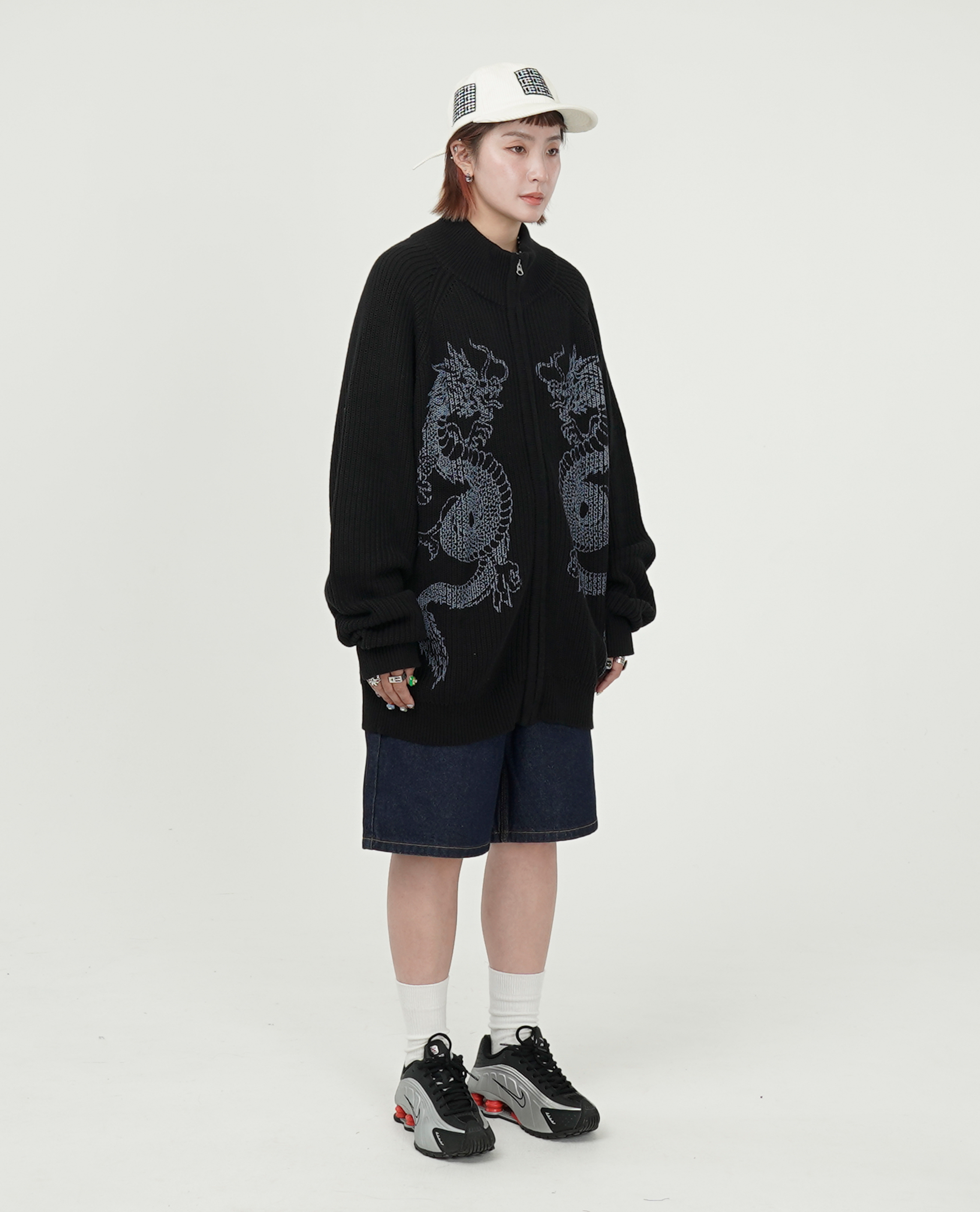 Butter Goods Dragon Zip-Thru Knit Sweater - 25SS