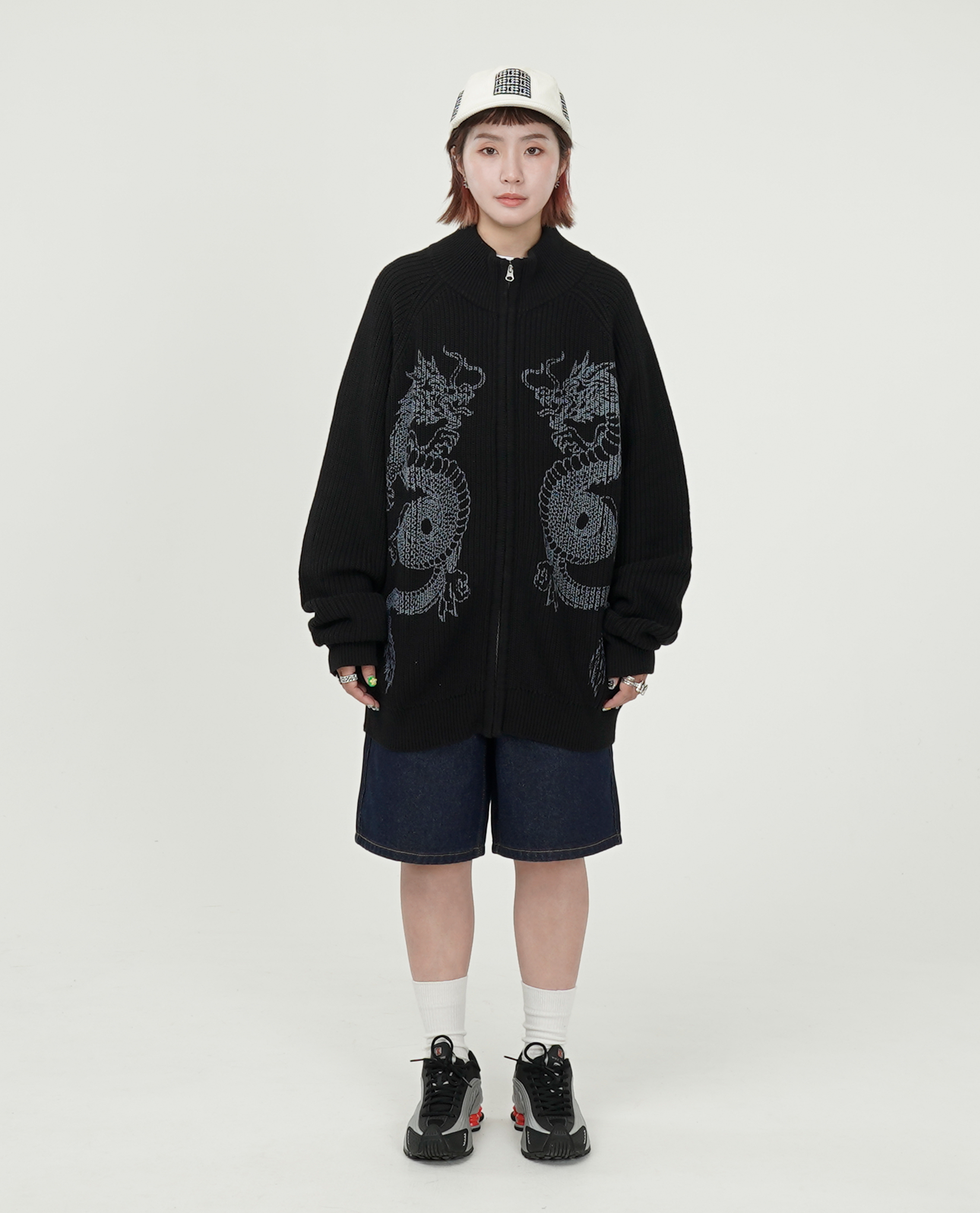Butter Goods Dragon Zip-Thru Knit Sweater - 25SS