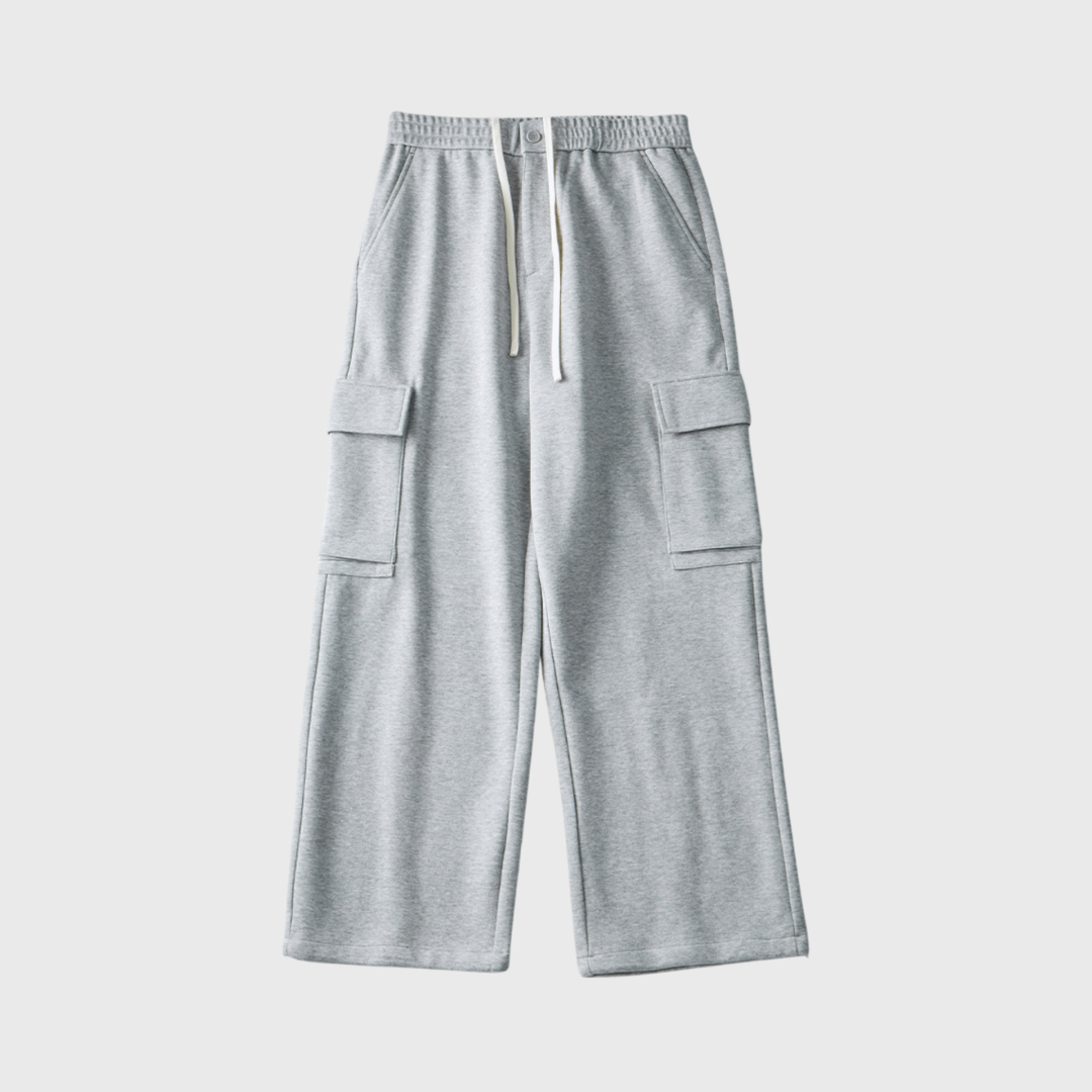 大口袋工裝棉褲