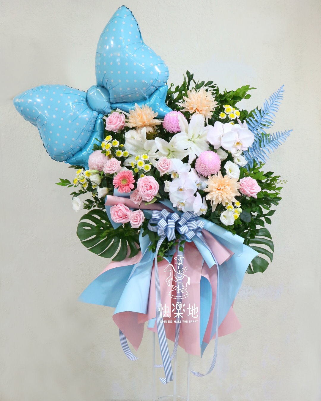 藍色夢奇地 I 高架花籃  I 演唱會應援花籃   SF250525