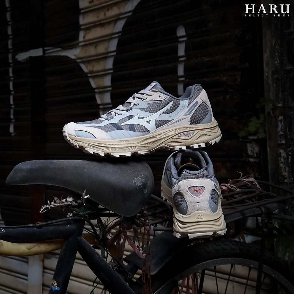 Mizuno 美津濃 Racer ADV 灰米白 戶外機能 奶油底 男女同款 復古休閒鞋 D1GH241209