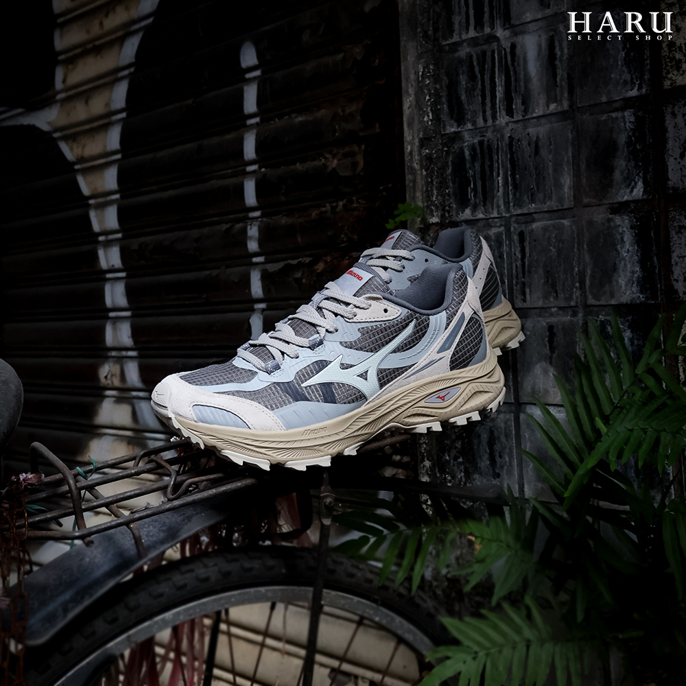 Mizuno 美津濃 Racer ADV 灰米白 戶外機能 奶油底 男女同款 復古休閒鞋 D1GH241209