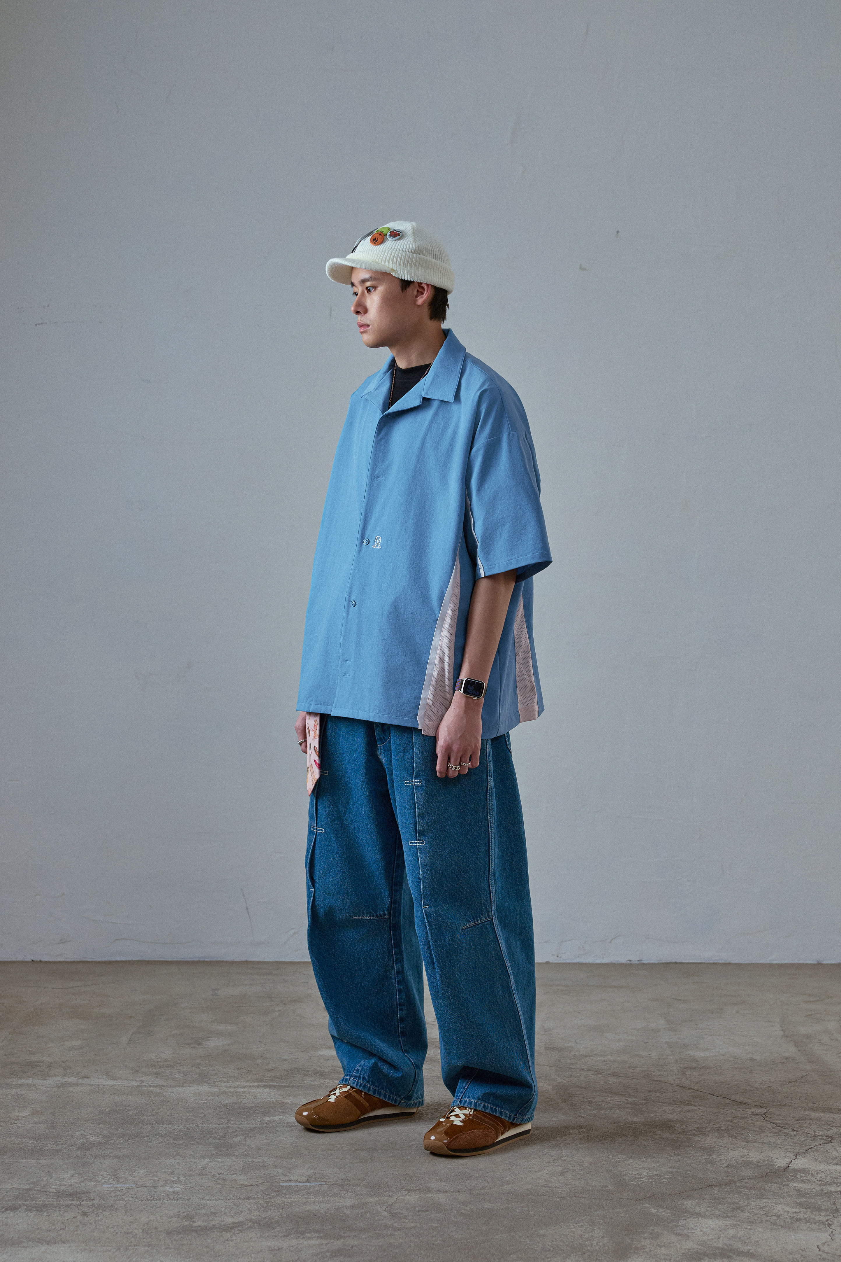 Wall of Sound -  3:27/”Fascination” Tooth-Splicing Mesh Shirt - Glacier