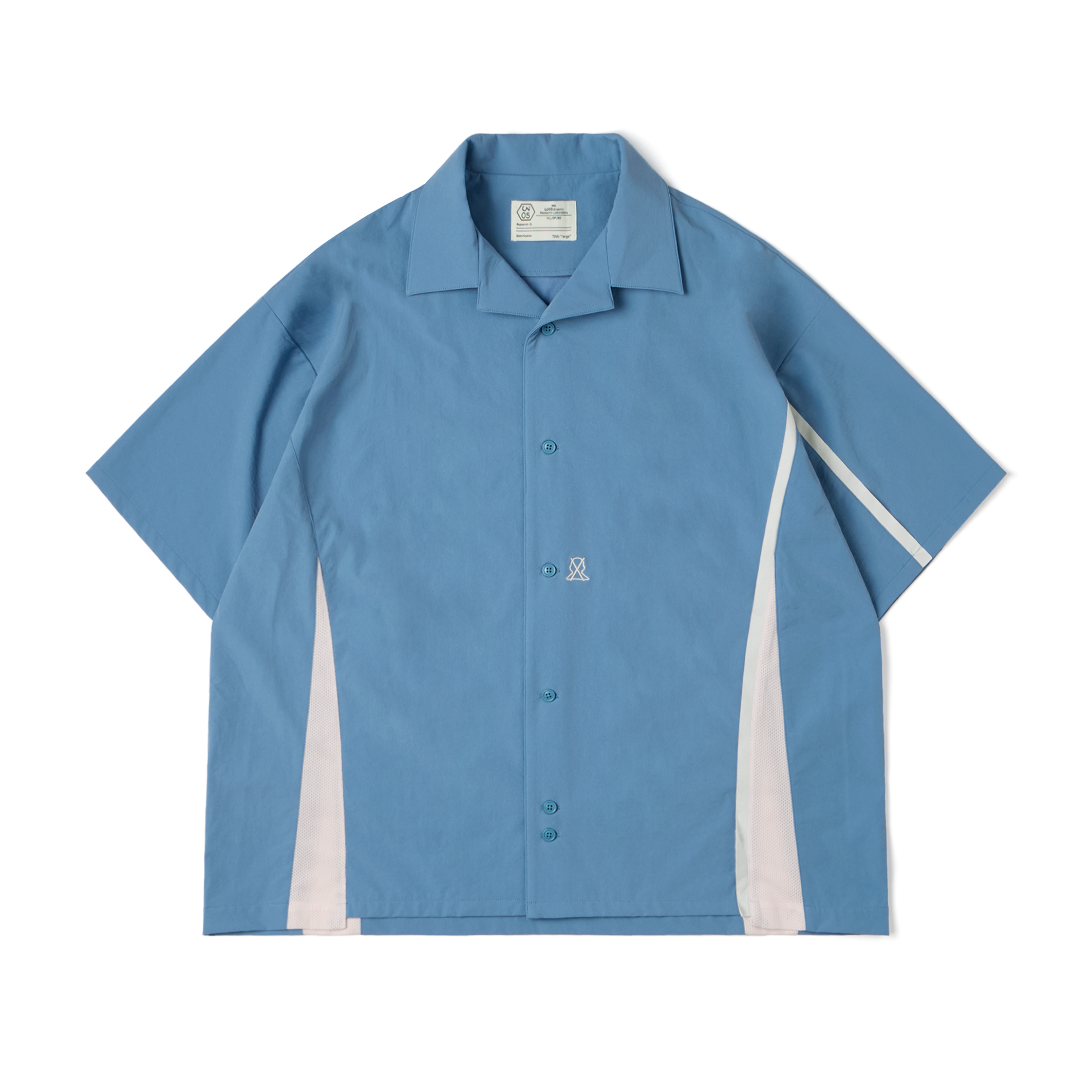 Wall of Sound -  3:27/”Fascination” Tooth-Splicing Mesh Shirt - Glacier