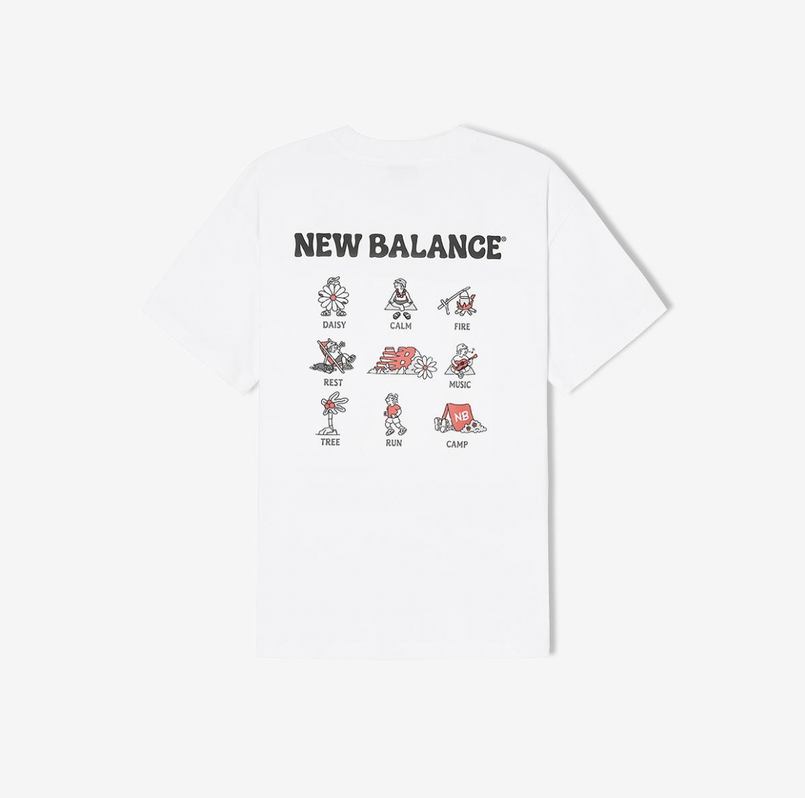 【New Balance】UNI NB BOY PICNIC CONTENT★Tシャツ 韓國New Balance UNI NB BOY Picnic Content 男女裝短袖T恤