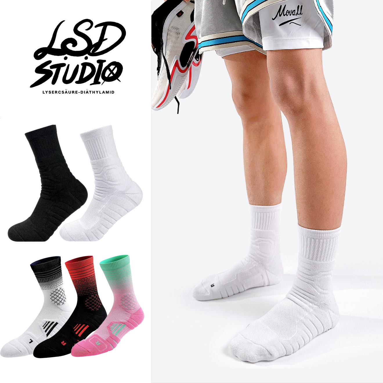 【SCTC204】漸層 × 極簡| FLIGHT競技籃球襪