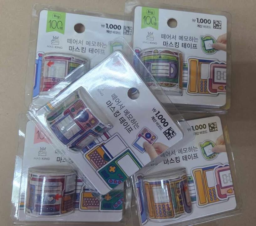 韓國 防水可愛膠紙 一圈100張  <清貨價貨品，不設退換>( AT5 578)