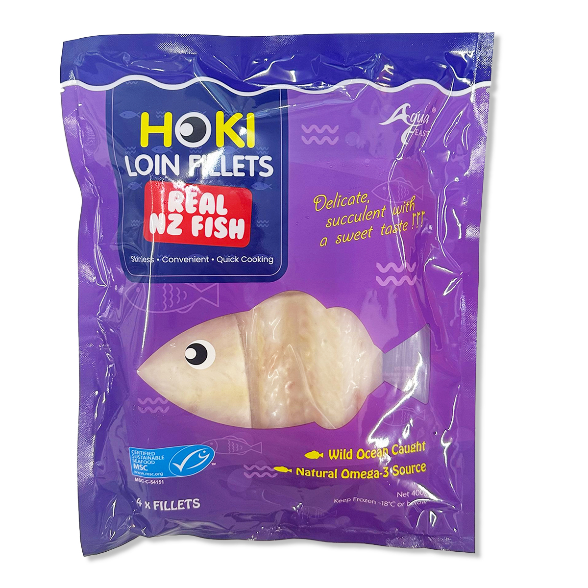 Hoki - 紐西蘭天然鱈魚柳(約350g-400g)│深海直送│嫩滑│煎焗炆蒸 (急凍-18℃)