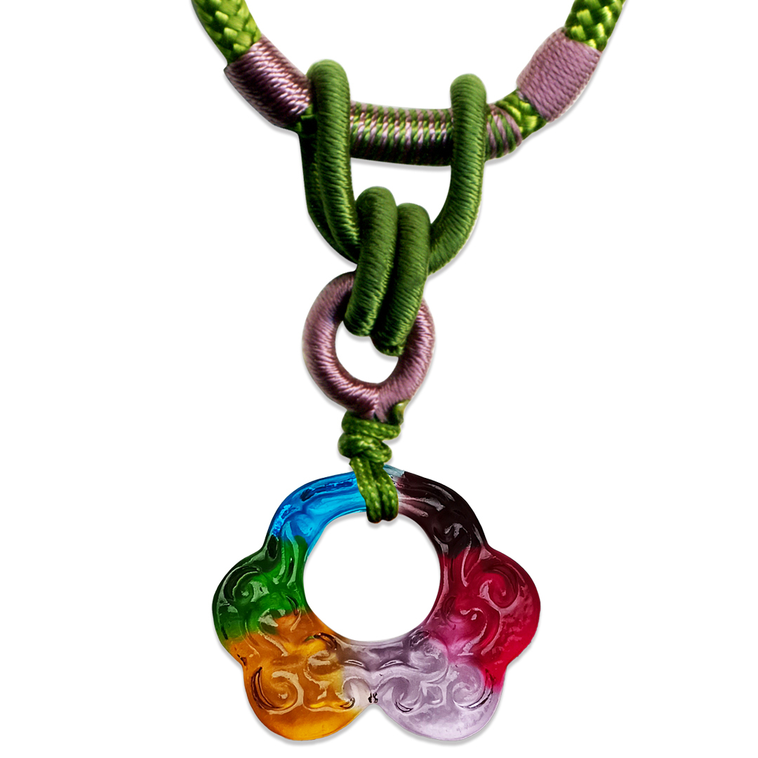 居家開運如意琉璃項鍊｜招財納福 吉祥平安 隨身護身飾品