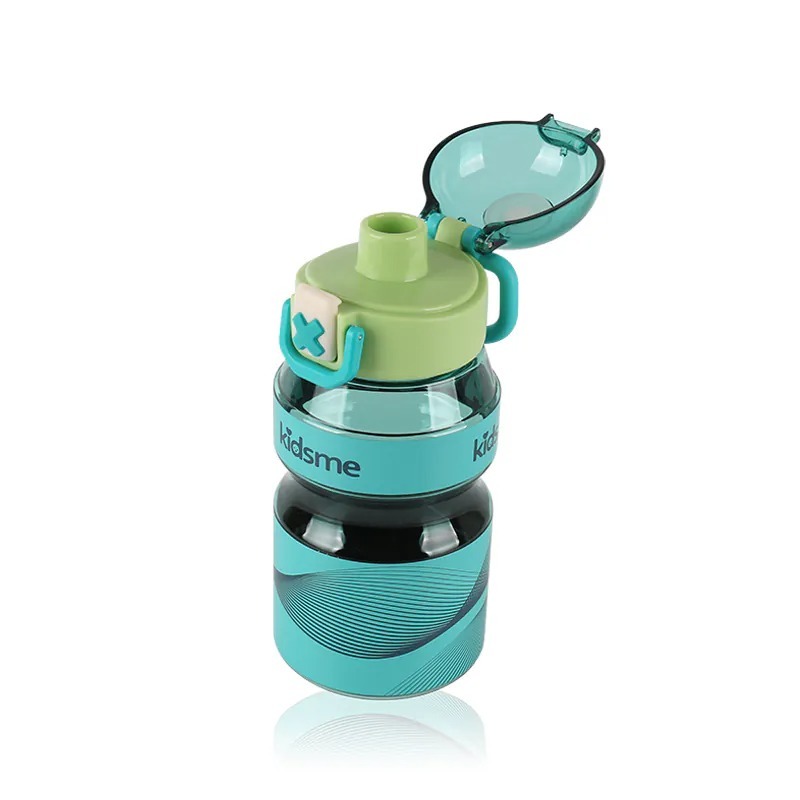 1119KM44 -KIDSME-石墨烯搖搖杯650ml (透明綠色) (琥珀色) (A44)