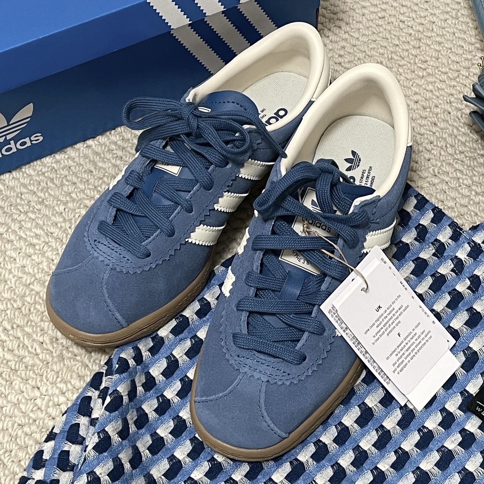 ADIDAS ORIGINALS STADT 霧霾藍 深藍 奶油色 米白 焦糖底 男女鞋 JR9555 / 預購