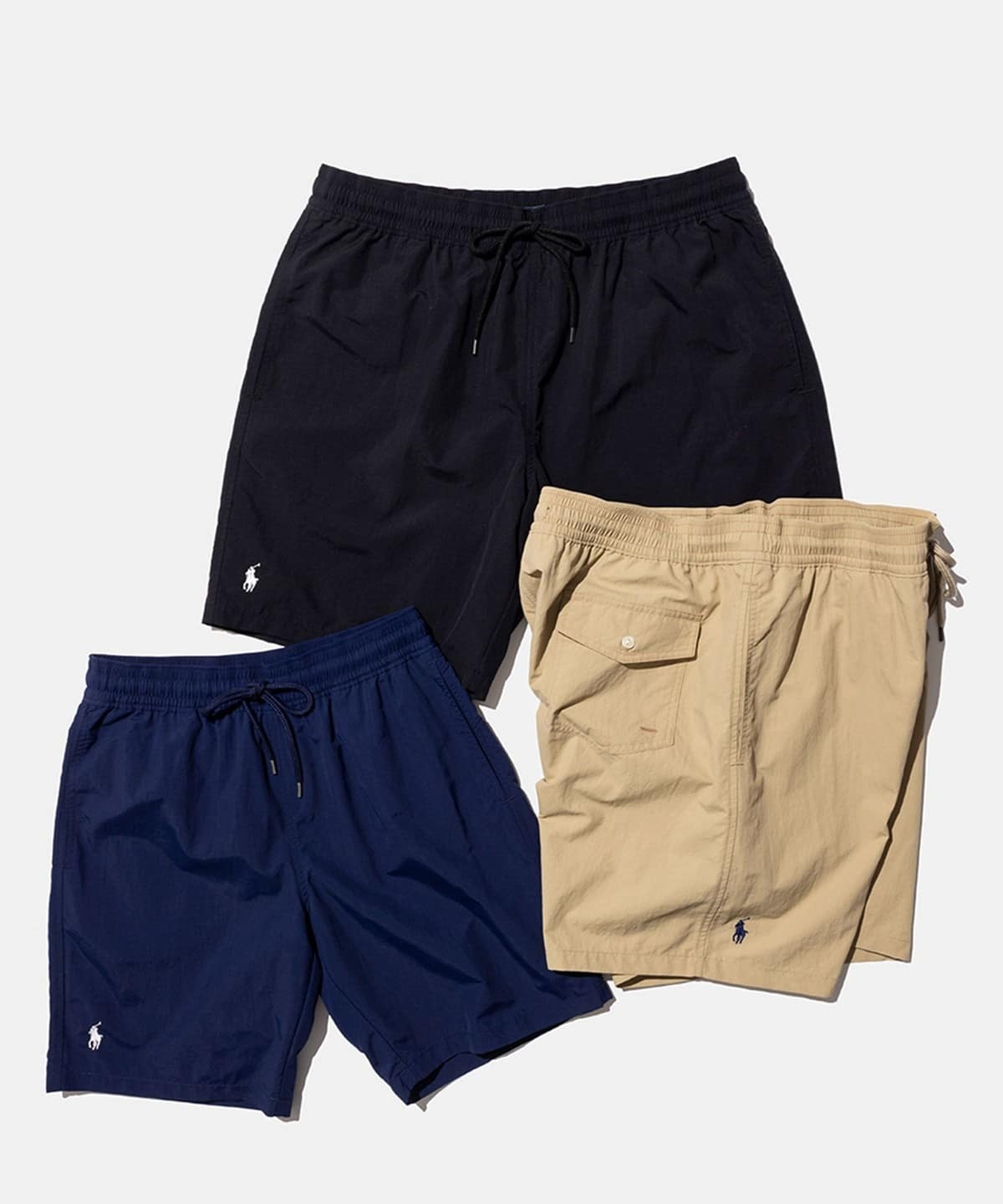 2025SS BEAMS 別注 POLO RALPH LAUREN / Long Traveler Swim Shorts 聯名 短褲 現貨 11251117770