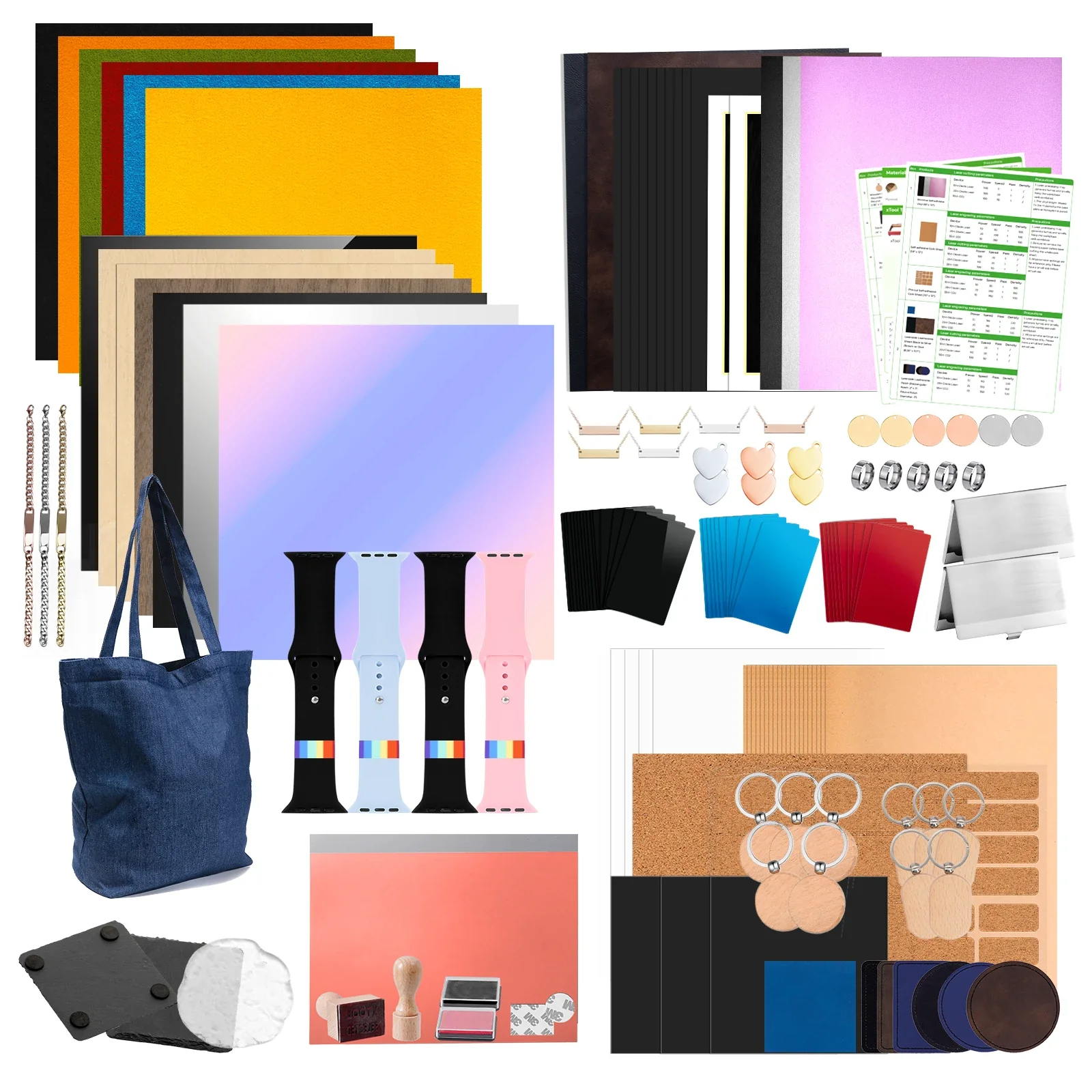 Makeblock xTool 豪華鐳射物料套件 (159 件)