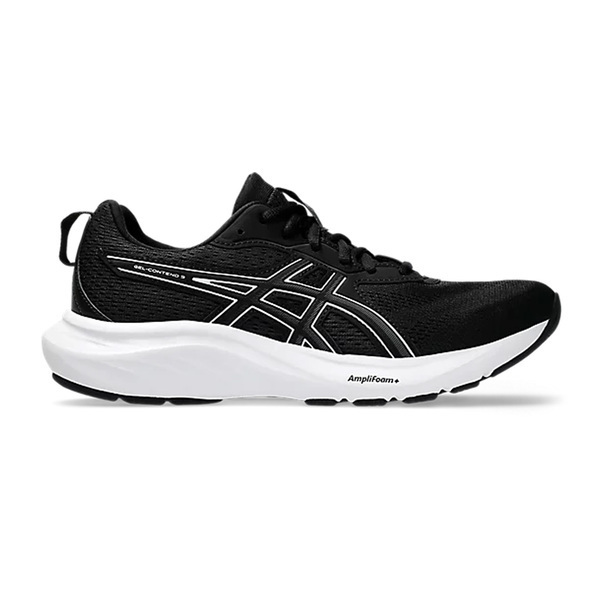 Asics Gel-contend 9 (d) 1012B678-002 女 慢跑鞋 寬楦 運動 緩衝 彈力 黑白