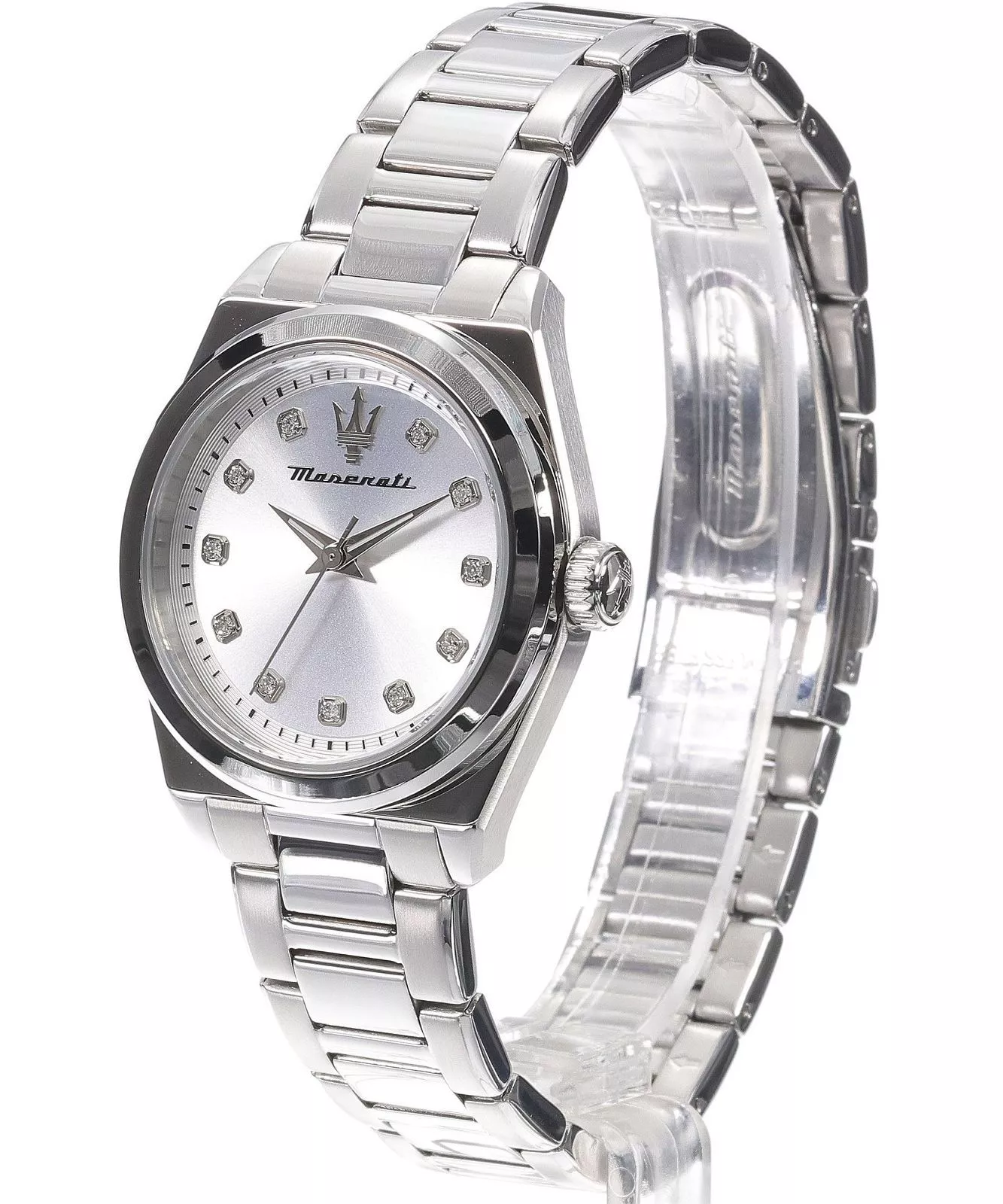 MASERATI 瑪莎拉蒂   簡約白色面盤女錶  R8853152503  錶徑: 35 MM