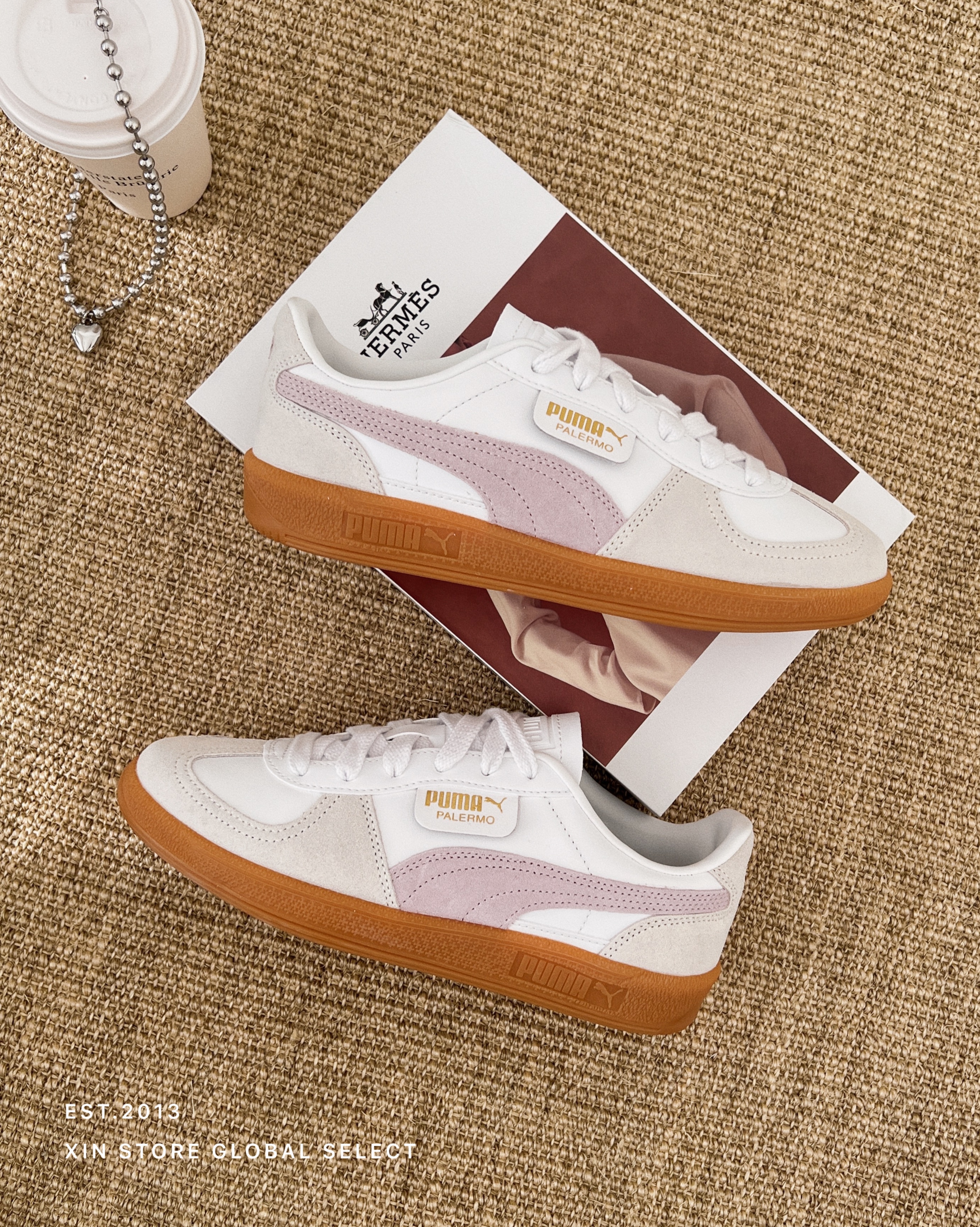 <好溫柔的淡紫色💅🏻>Puma Palermo 德訓鞋 焦糖底 麂皮 奶油 淡紫