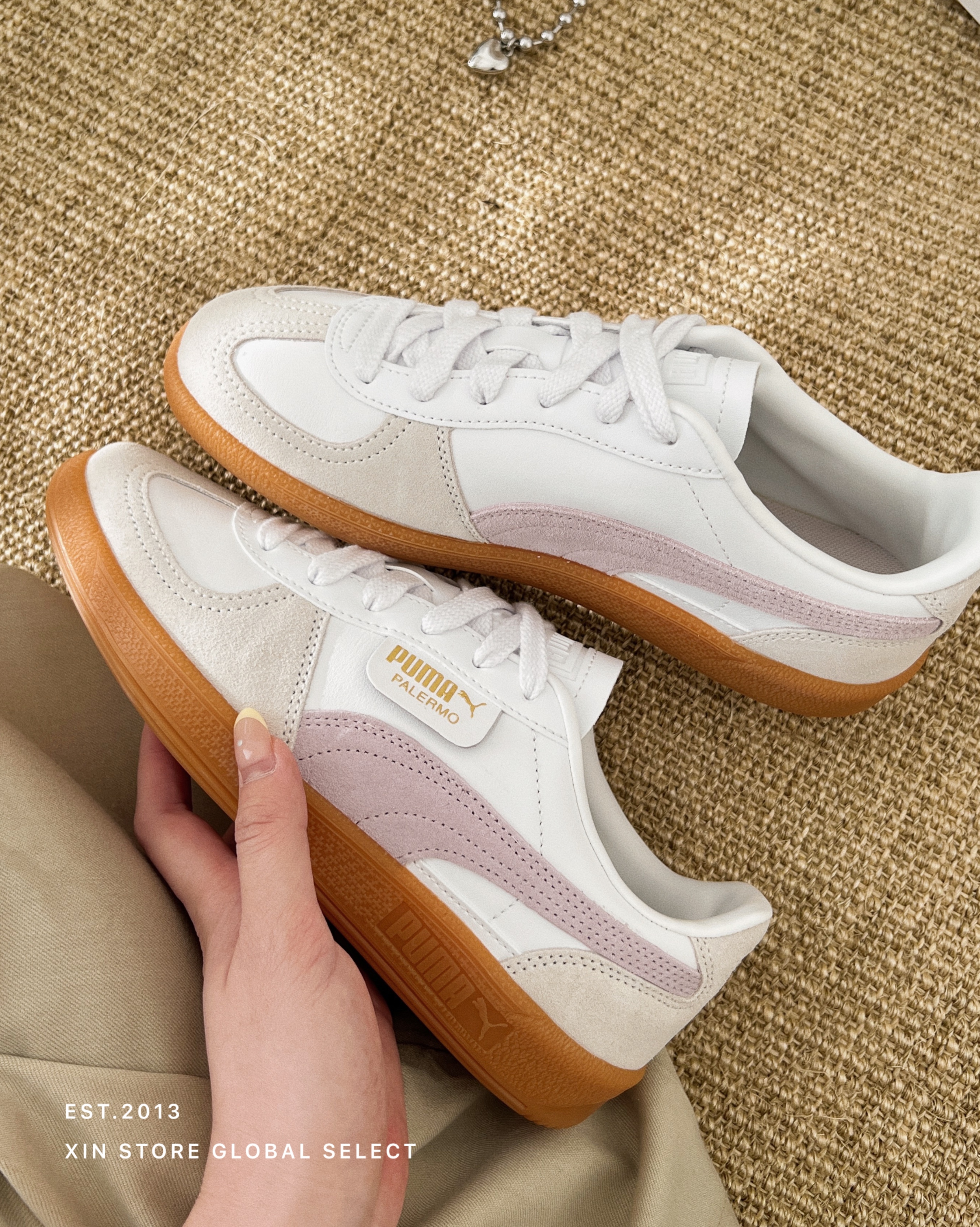 <好溫柔的淡紫色💅🏻>Puma Palermo 德訓鞋 焦糖底 麂皮 奶油 淡紫