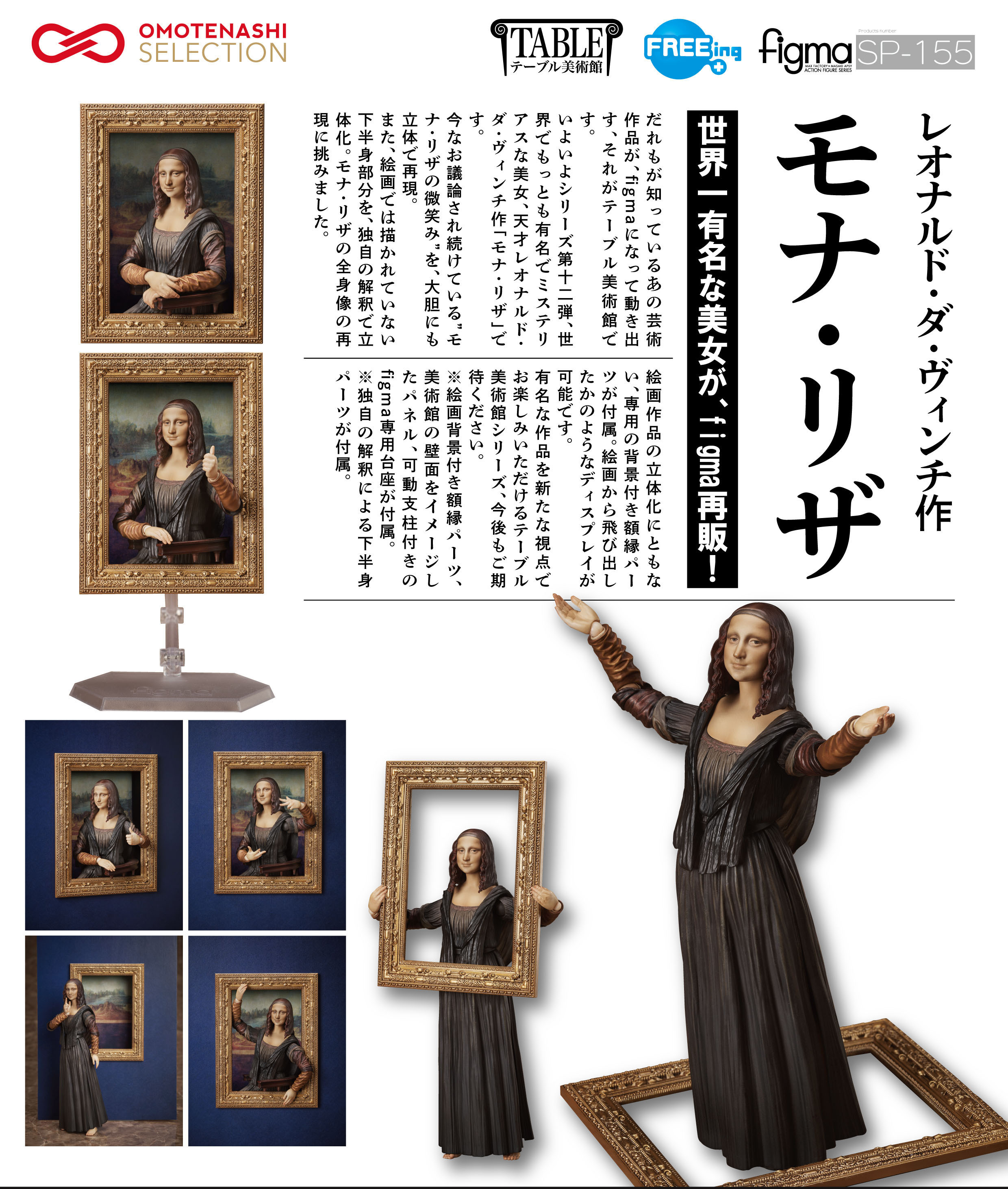 figma 桌上美術館李奧納多・達文西作蒙娜麗莎 figma The Table Museum Mona Lisa by Leonardo da Vinci