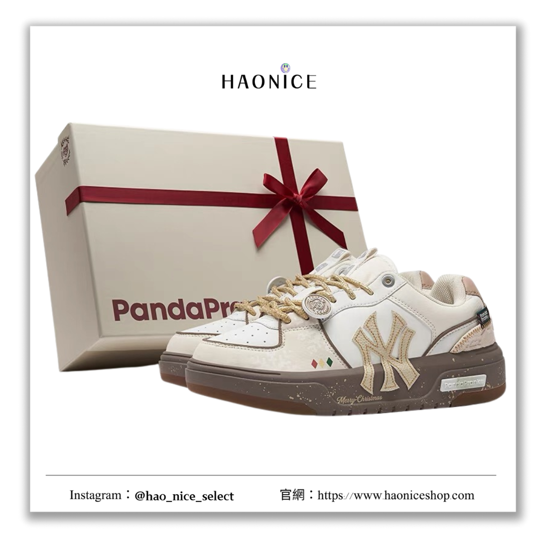 【HAO NICE 】熊貓惡作劇系列 ❗️配合FAKEBUSTERS驗鞋 ❗️MLB Chunky Liner 聖誕節冬夢奇緣系列 暖雪訂製 復古增高休閒板鞋❤️