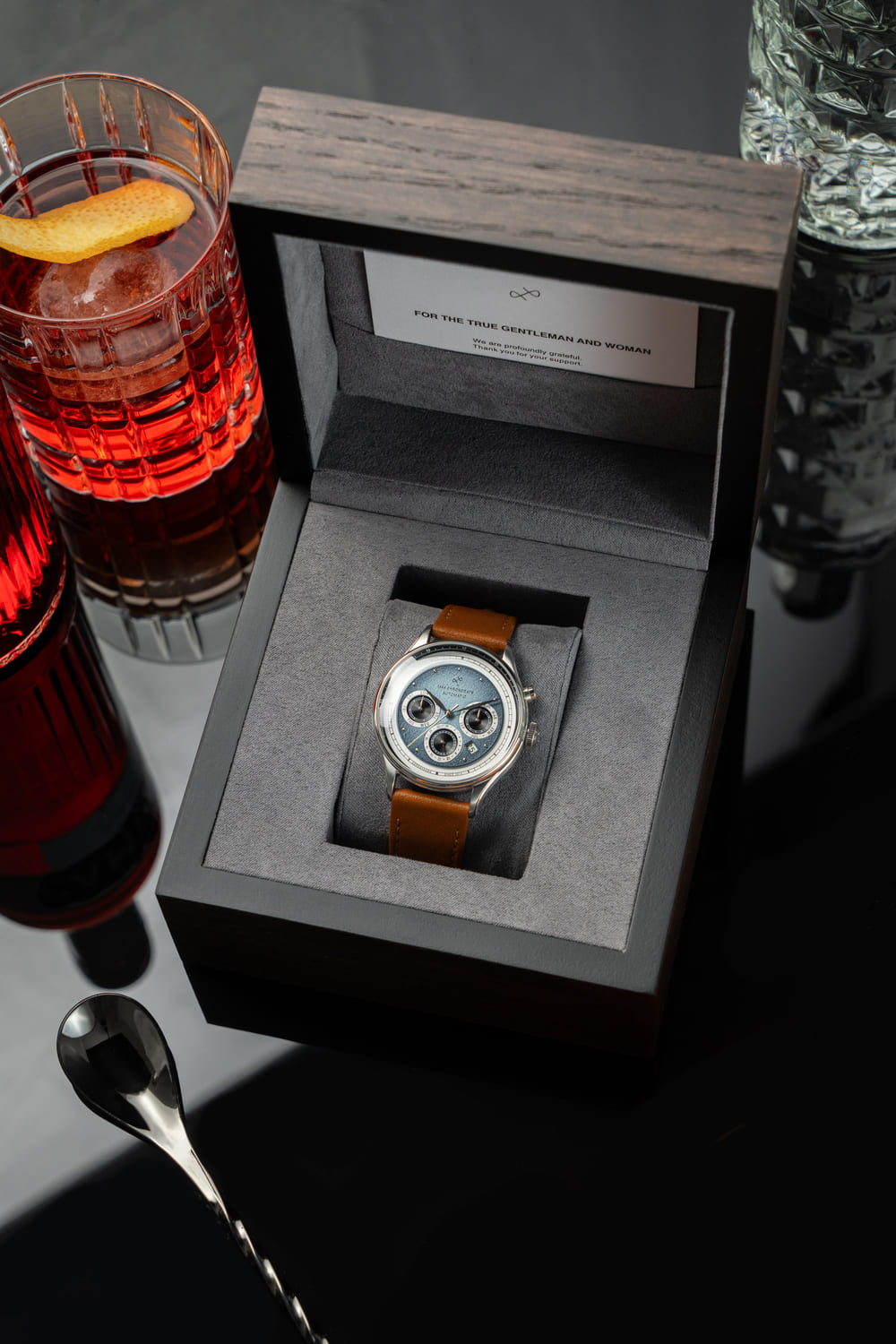 1564 Chronodate Automatic - Steel/Ice Blue