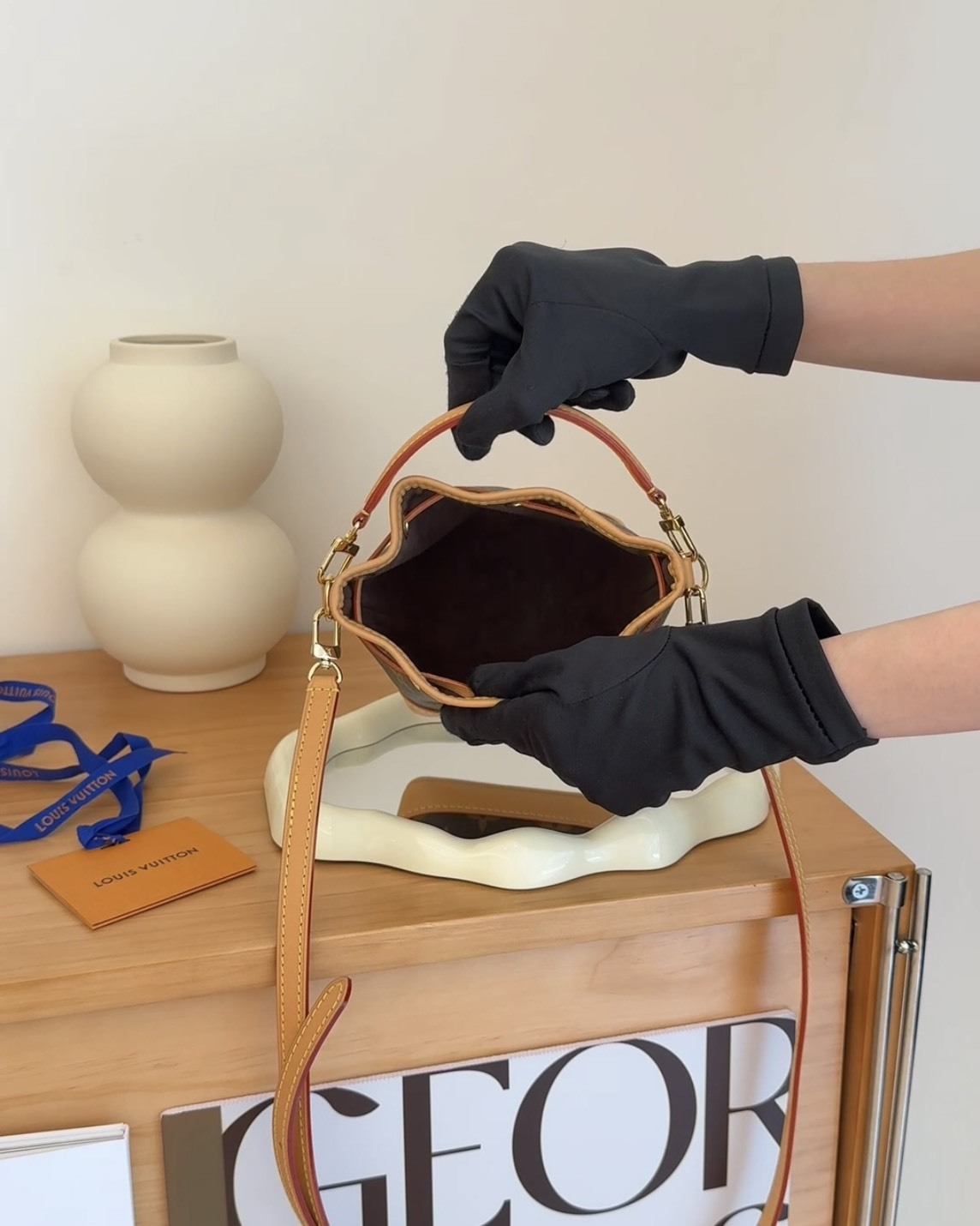 LV｜NANO NOE 水桶包 棕色老花