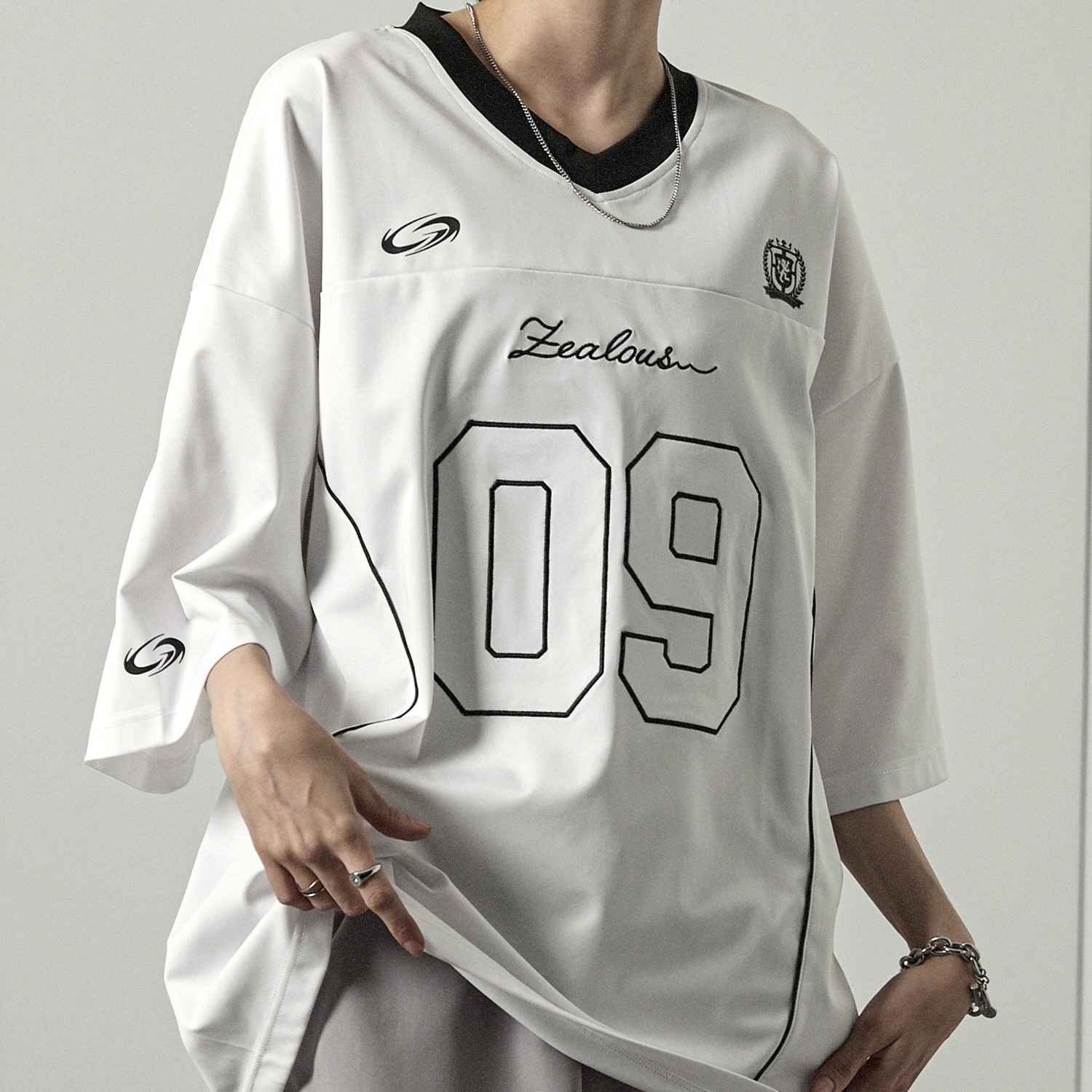 ALFRED ALEX 曲棍球風編號 短袖 上衣 春夏服飾 男女