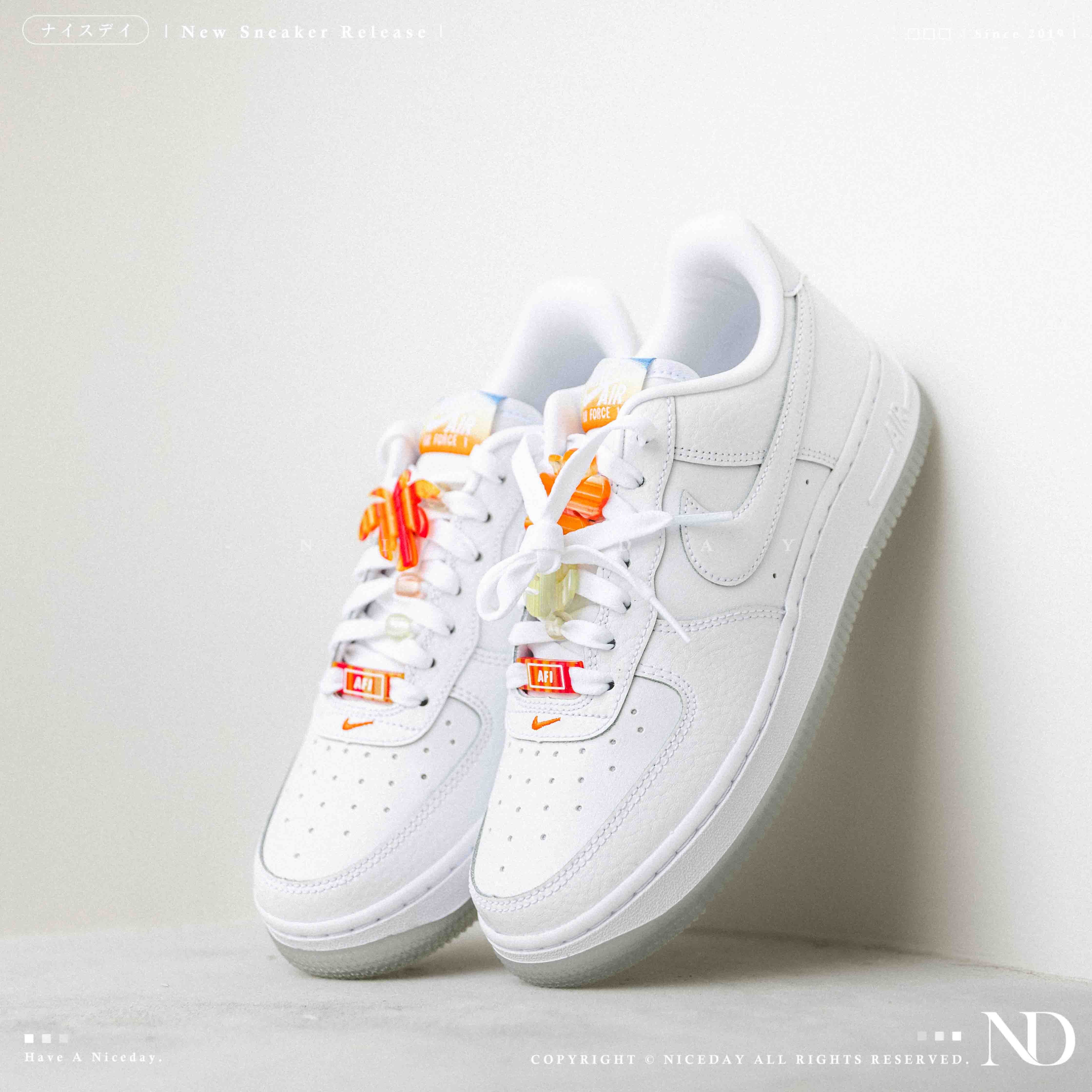 NICEDAY 現貨 Nike Air Force 1 Low Beach 海灘 海邊 夏日 小白鞋 椰子樹 裝飾 IB8875-111