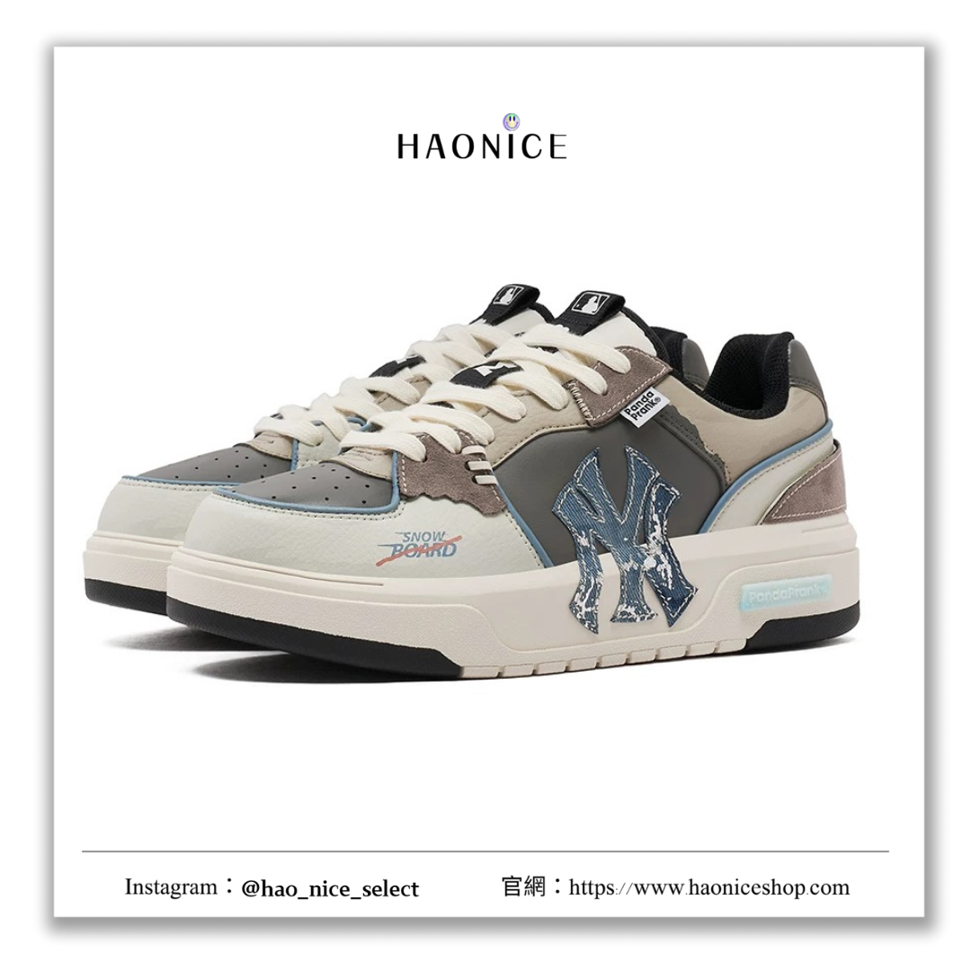 【HAO NICE 】熊貓惡作劇系列 ❗️配合FAKEBUSTERS驗鞋 ❗️ MLB 紐約洋基隊 雪徑春蹤 狂飆訂製 時尚潮流低筒戶外休閒板鞋🔥