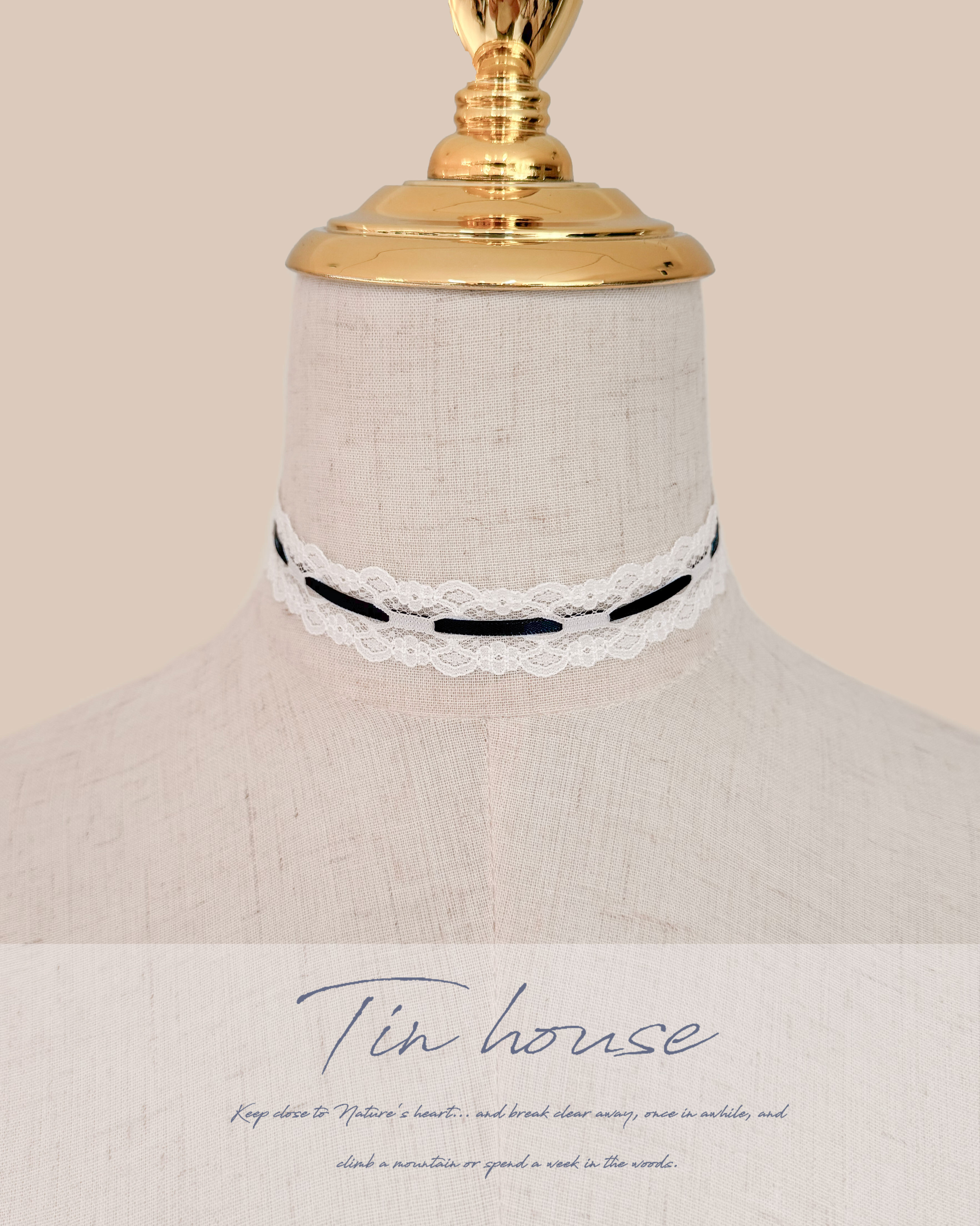 訂製-純欲緞帶蕾絲頸鏈