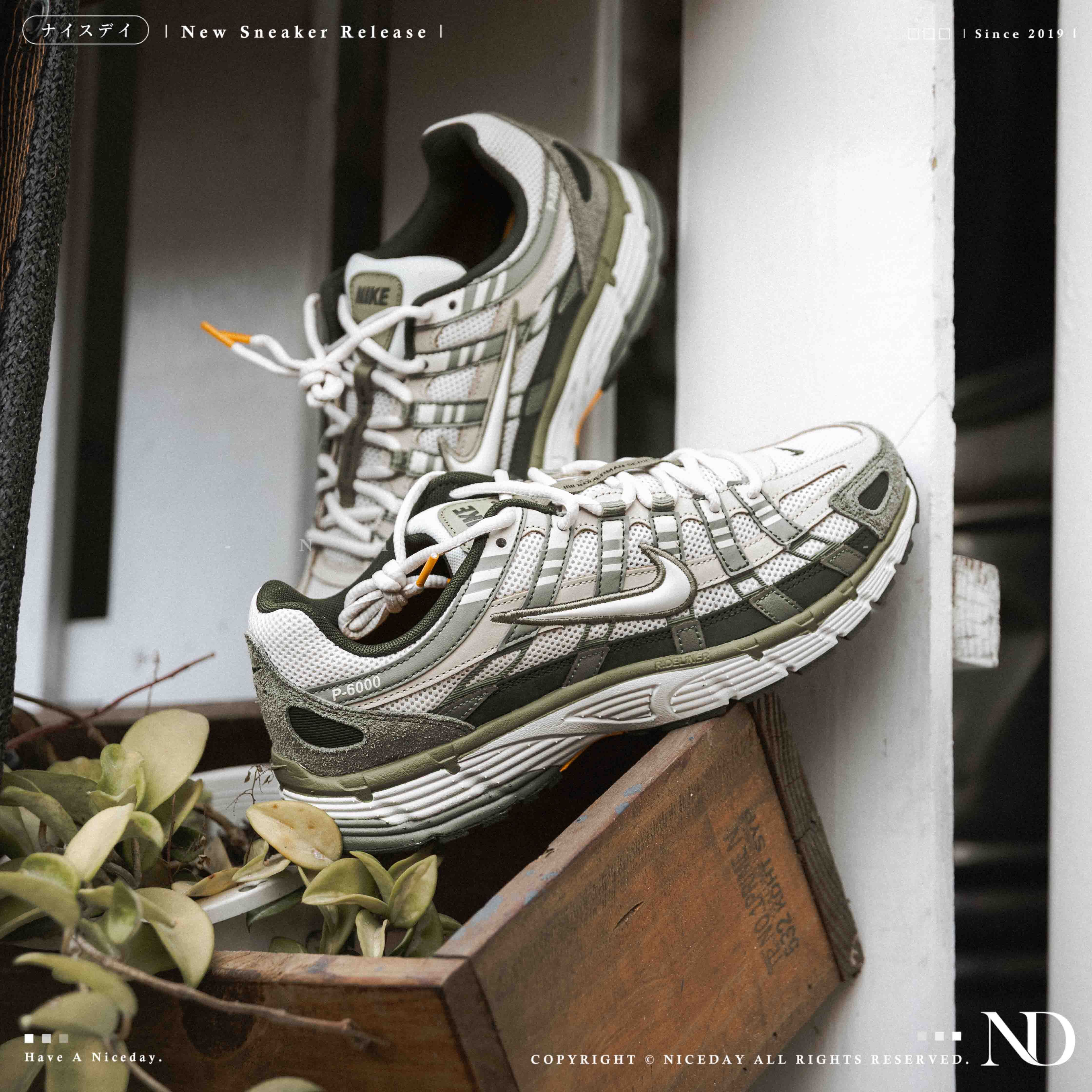NICEDAY 現貨 Nike P6000 Army Cargo 米綠 墨綠 軍綠 綠 米色 白 復古 男鞋 IH0246-320